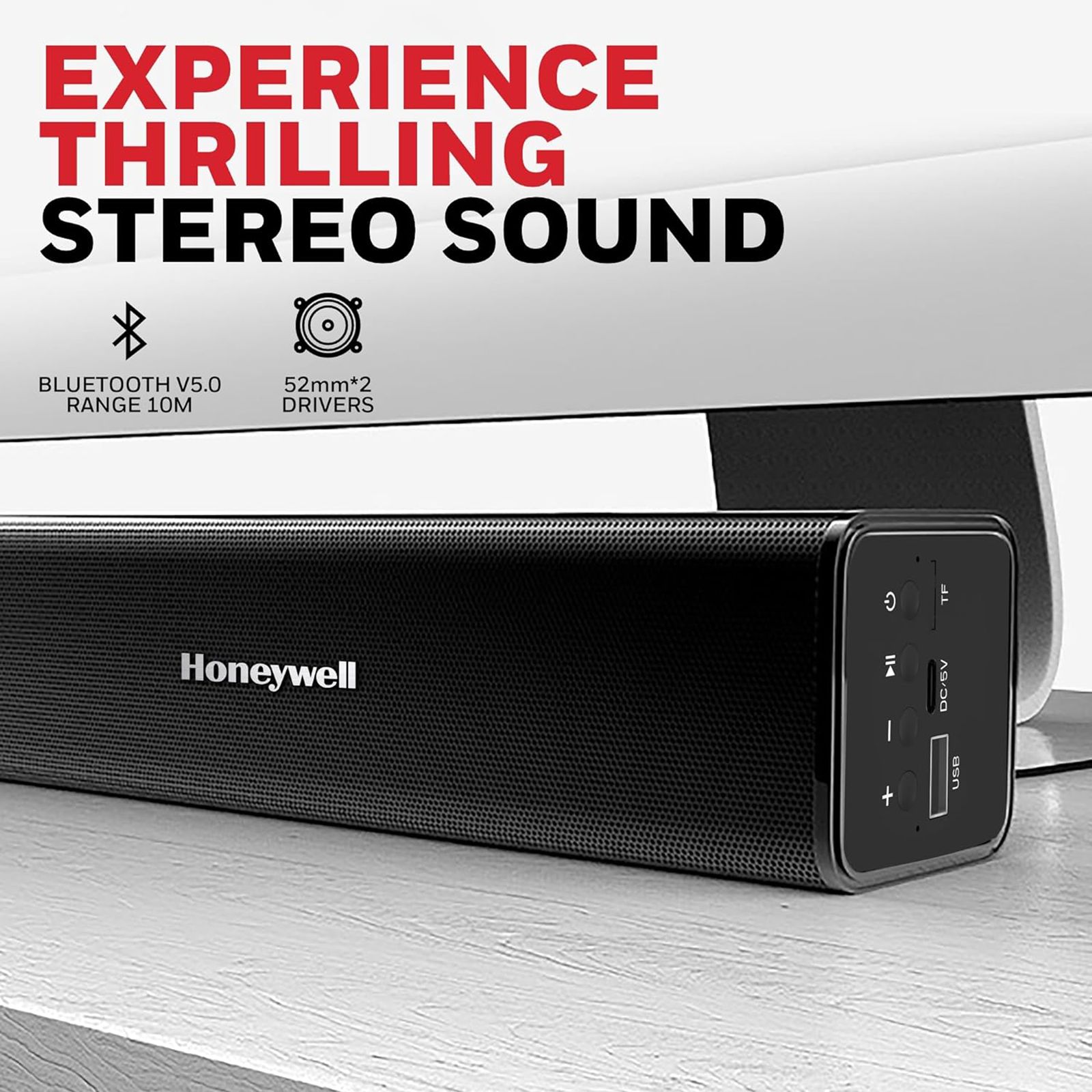 Honeywell Moxie V1000 10W Bluetooth Soundbar (Stereo Sound, 5.0 Channel, Black) Honeywell Moxie V1000 10W Bluetooth Soundbar (Stereo Sound, 5.0 Channel, Black)_9