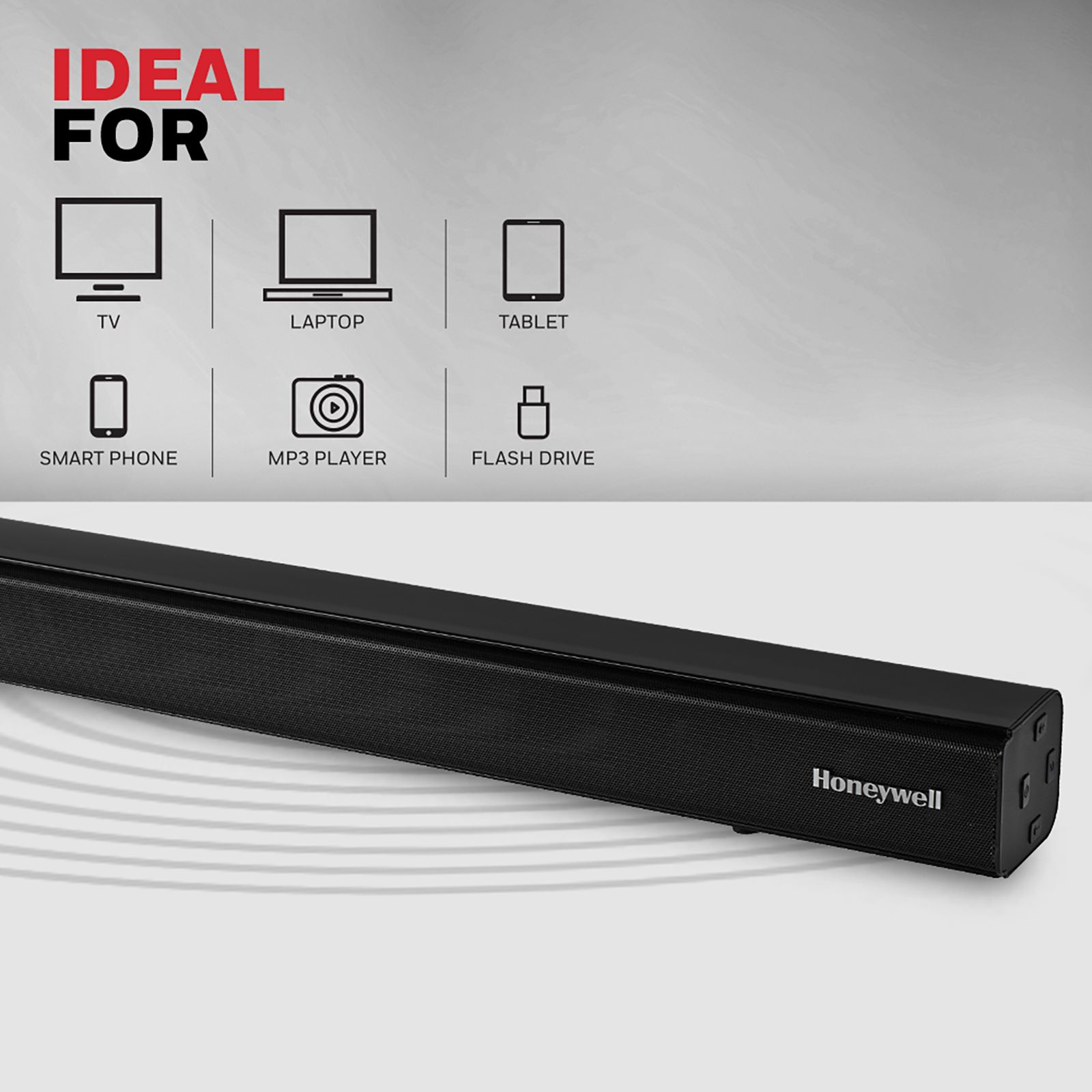 Honeywell Suono P2000 60W Bluetooth Soundbar with Remote (Triple EQ Modes, 2.0 Channel, Black)_8