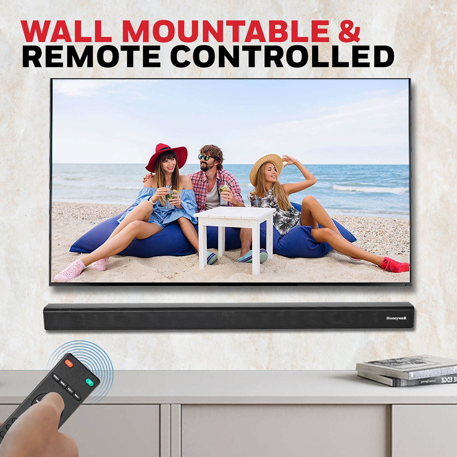 Honeywell Suono P2000 60W Bluetooth Soundbar with Remote (Triple EQ Modes, 2.0 Channel, Black)_9