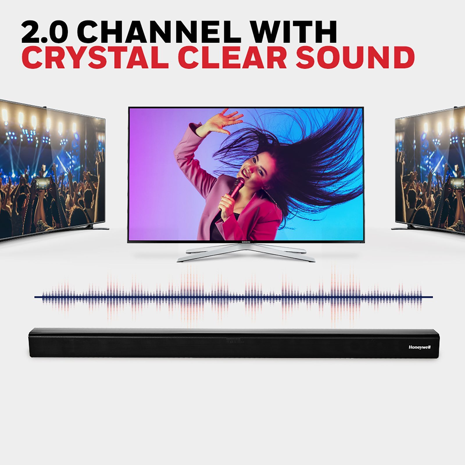 Honeywell Suono P2000 60W Bluetooth Soundbar with Remote (Triple EQ Modes, 2.0 Channel, Black)_10