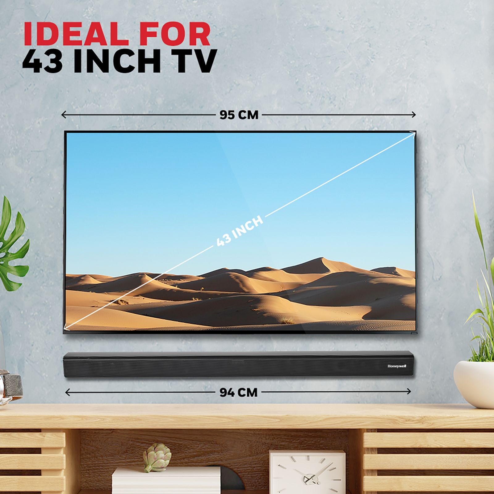 Honeywell Suono P2000 60W Bluetooth Soundbar with Remote (Triple EQ Modes, 2.0 Channel, Black)_11