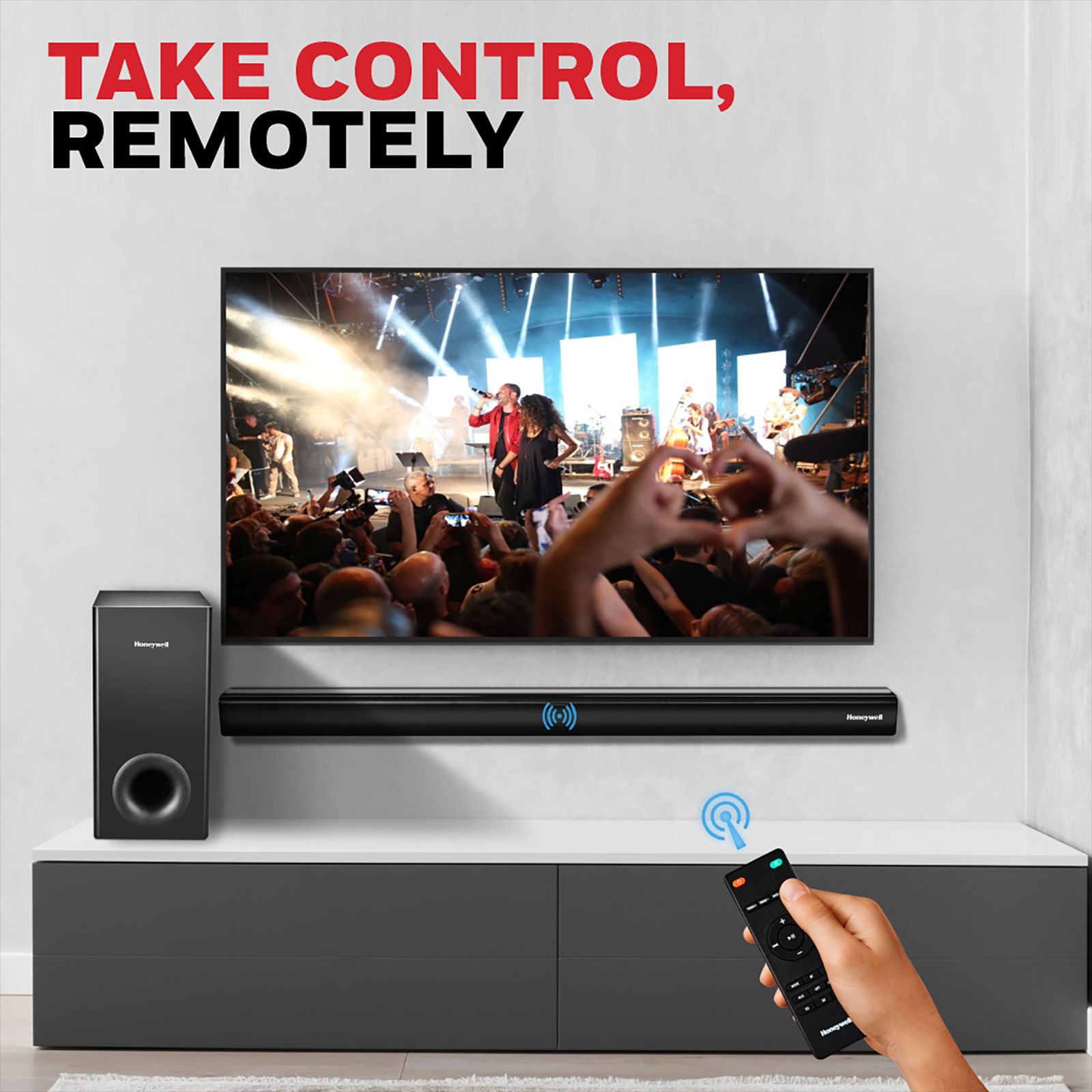 Honeywell TRUENO U2000 120W Bluetooth Soundbar with Remote (3 EQ Mode, 2.1 Channel, Black)_4