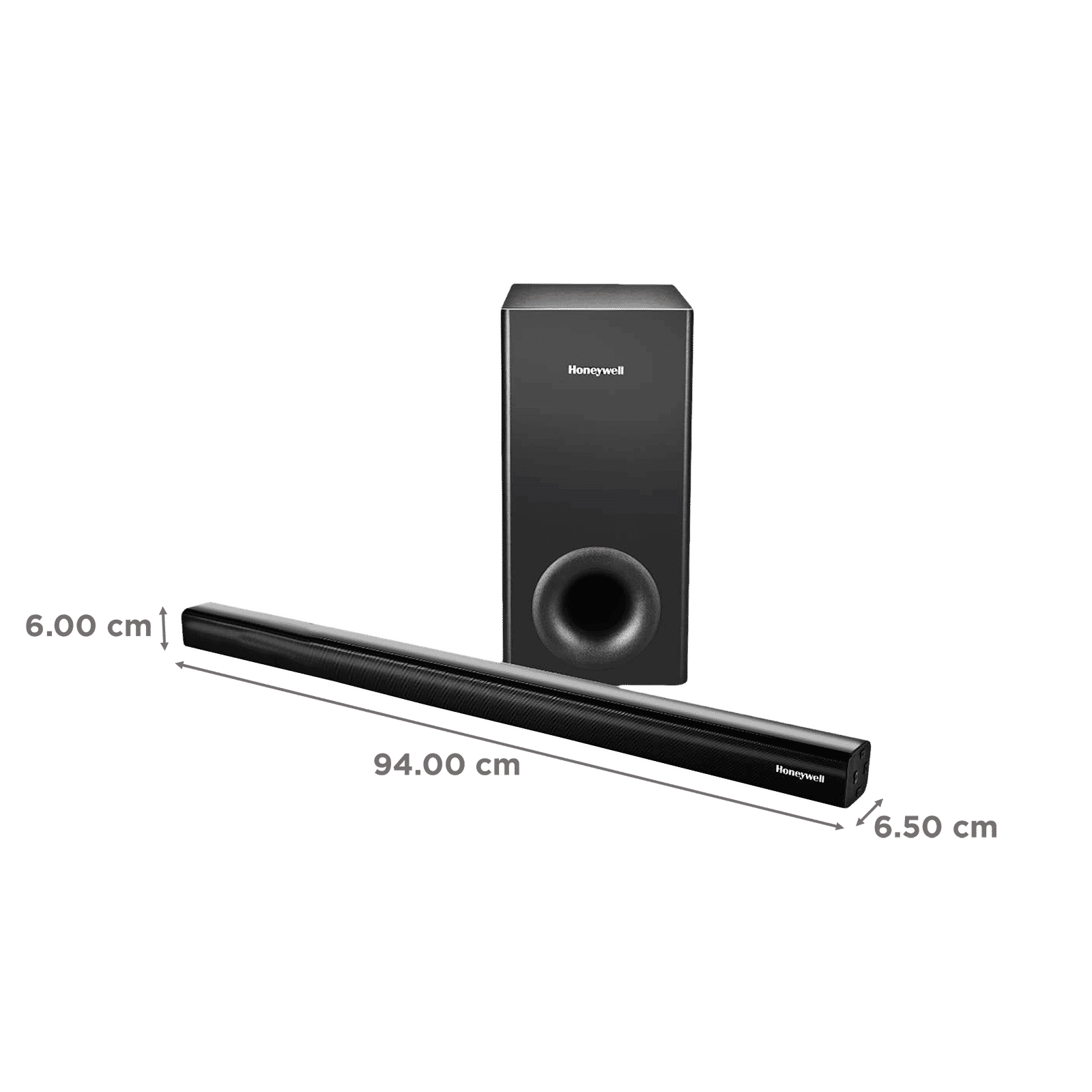 Honeywell TRUENO U2000 120W Bluetooth Soundbar with Remote (3 EQ Mode, 2.1 Channel, Black)_3