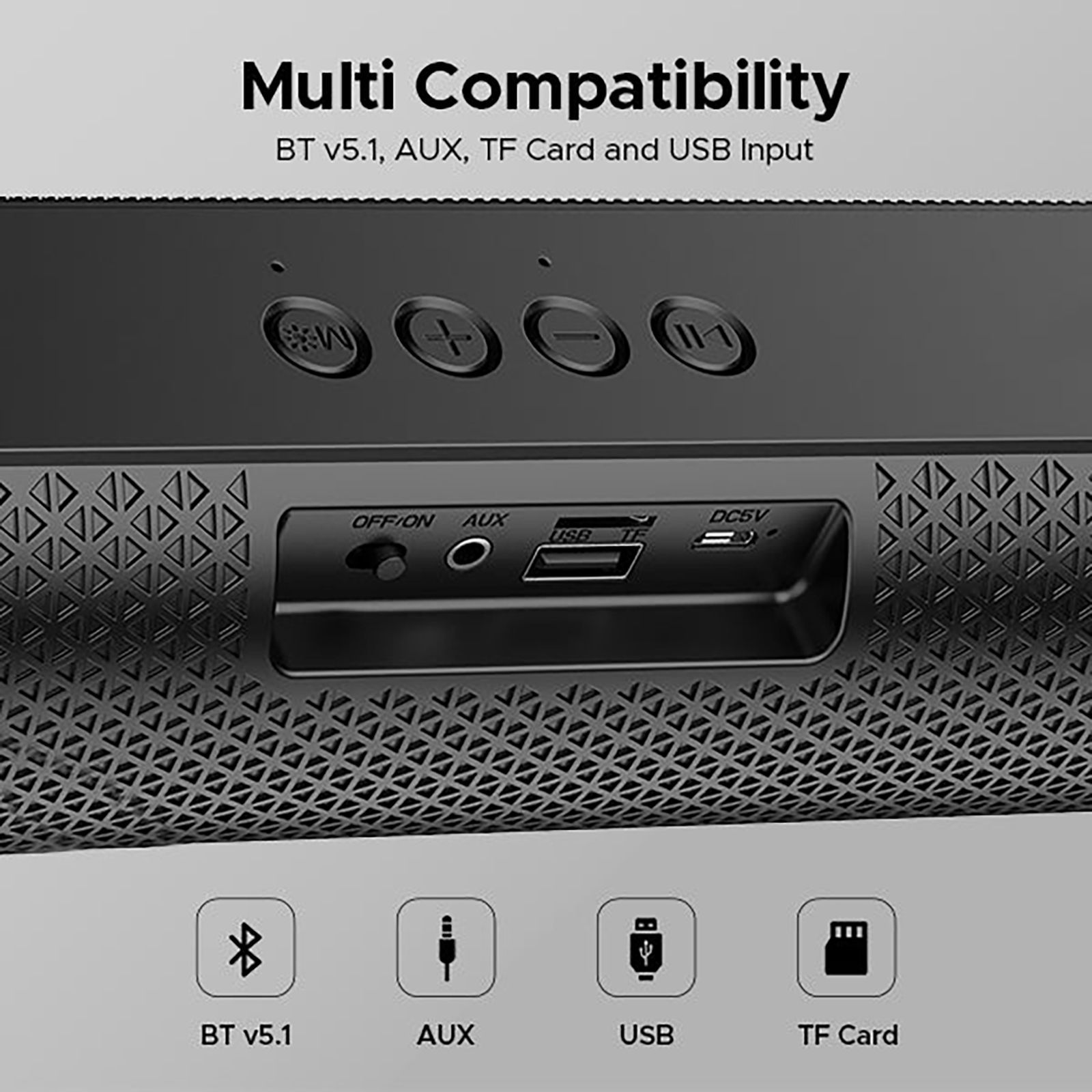 boAt Aavante Bar Aspire 10W RMS Bluetooth Soundbar ( 2.0 Channel, Black) boAt Aavante Bar Aspire 10W RMS Bluetooth Soundbar ( 2.0 Channel, Black)_10