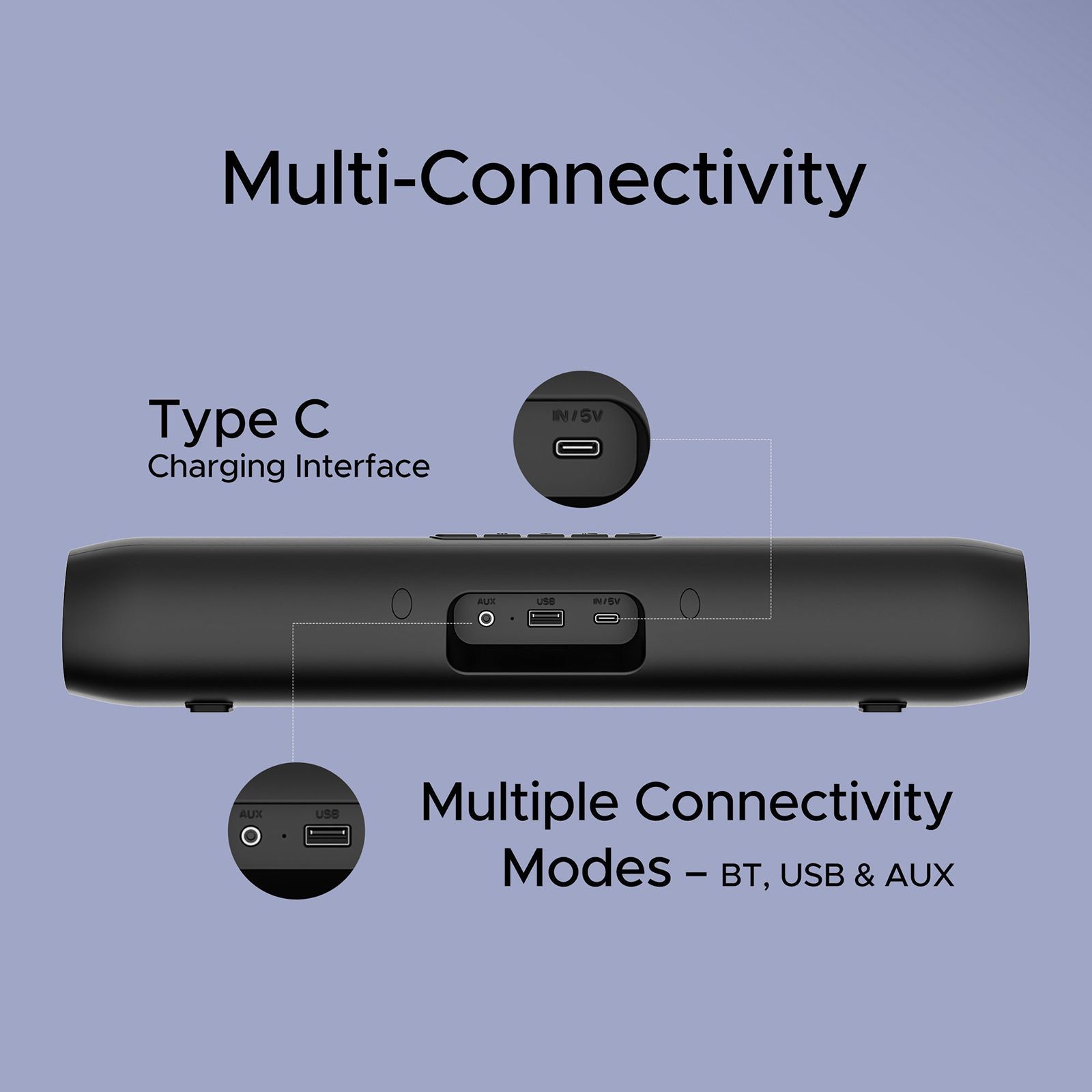 boAt Aavante Bar Groove 16W Bluetooth Soundbar (Signature Sound, 2.0 Channel, Charcoal Black)_6