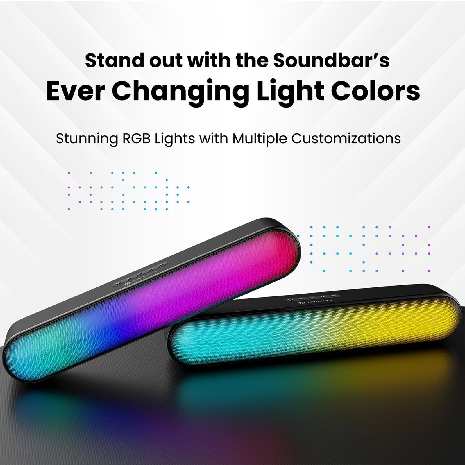 PORTRONICS DECIBEL 23 16W Bluetooth Soundbar (HD Stereo Sound, Black)_10