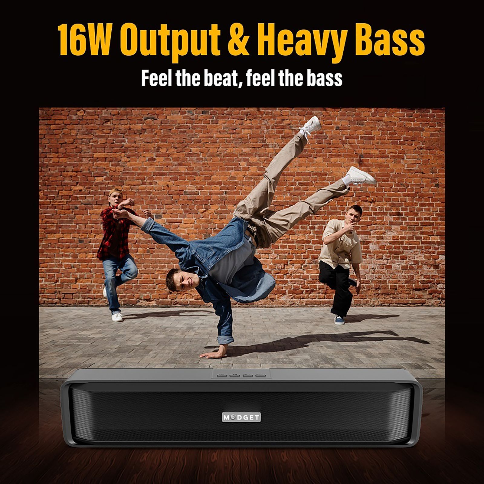 MODGET MOG100PRO 16W Bluetooth Soundbar (Stereo Channel, Black) MODGET MOG100PRO 16W Bluetooth Soundbar (Stereo Channel, Black)_5