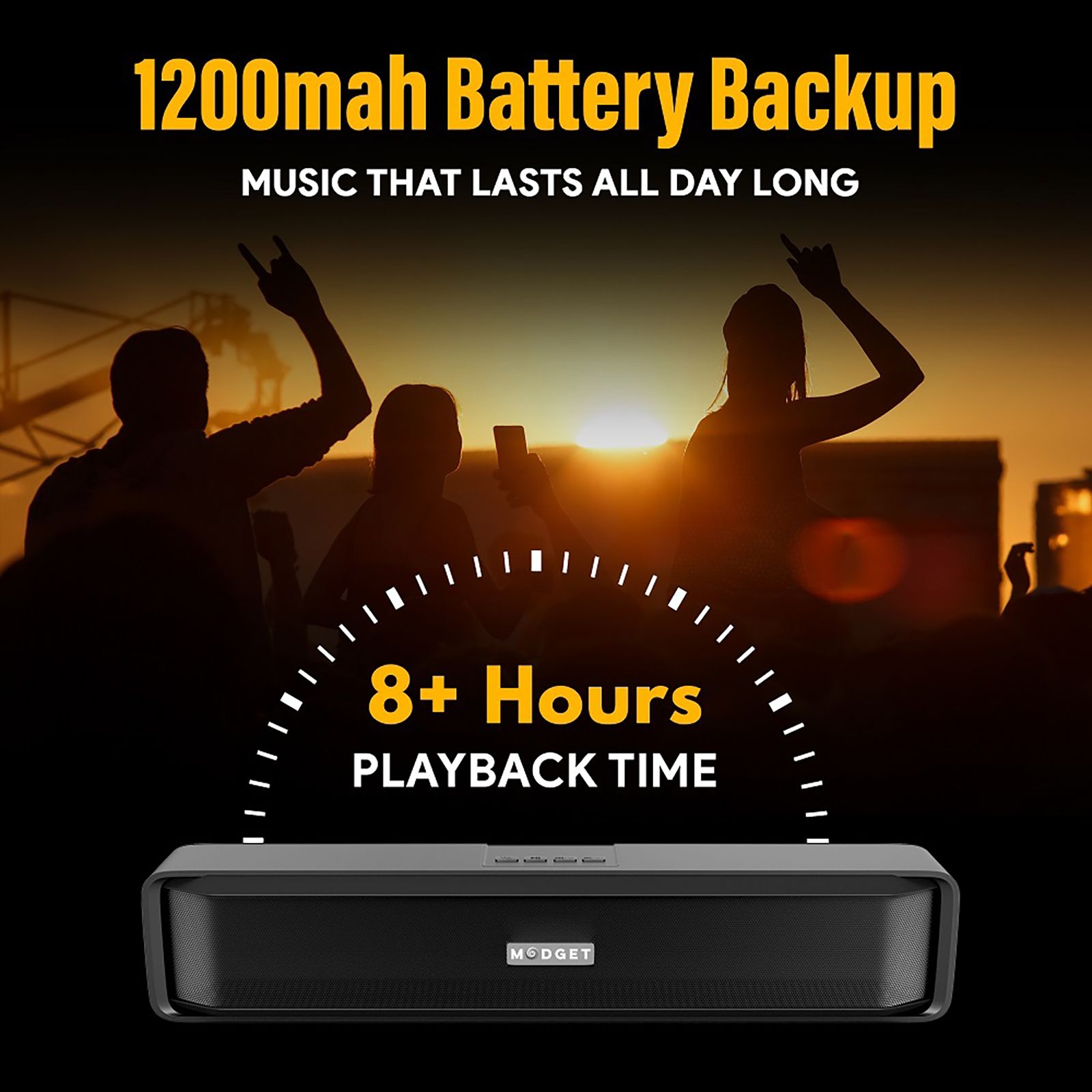 MODGET MOG100PRO 16W Bluetooth Soundbar (Stereo Channel, Black) MODGET MOG100PRO 16W Bluetooth Soundbar (Stereo Channel, Black)_6