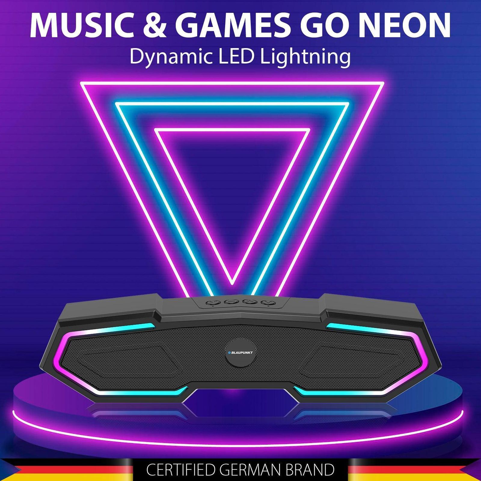 BLAUPUNKT SBA15 Gaming 16W Bluetooth Soundbar (HD Sound, 2.1 Channel, Black)_4