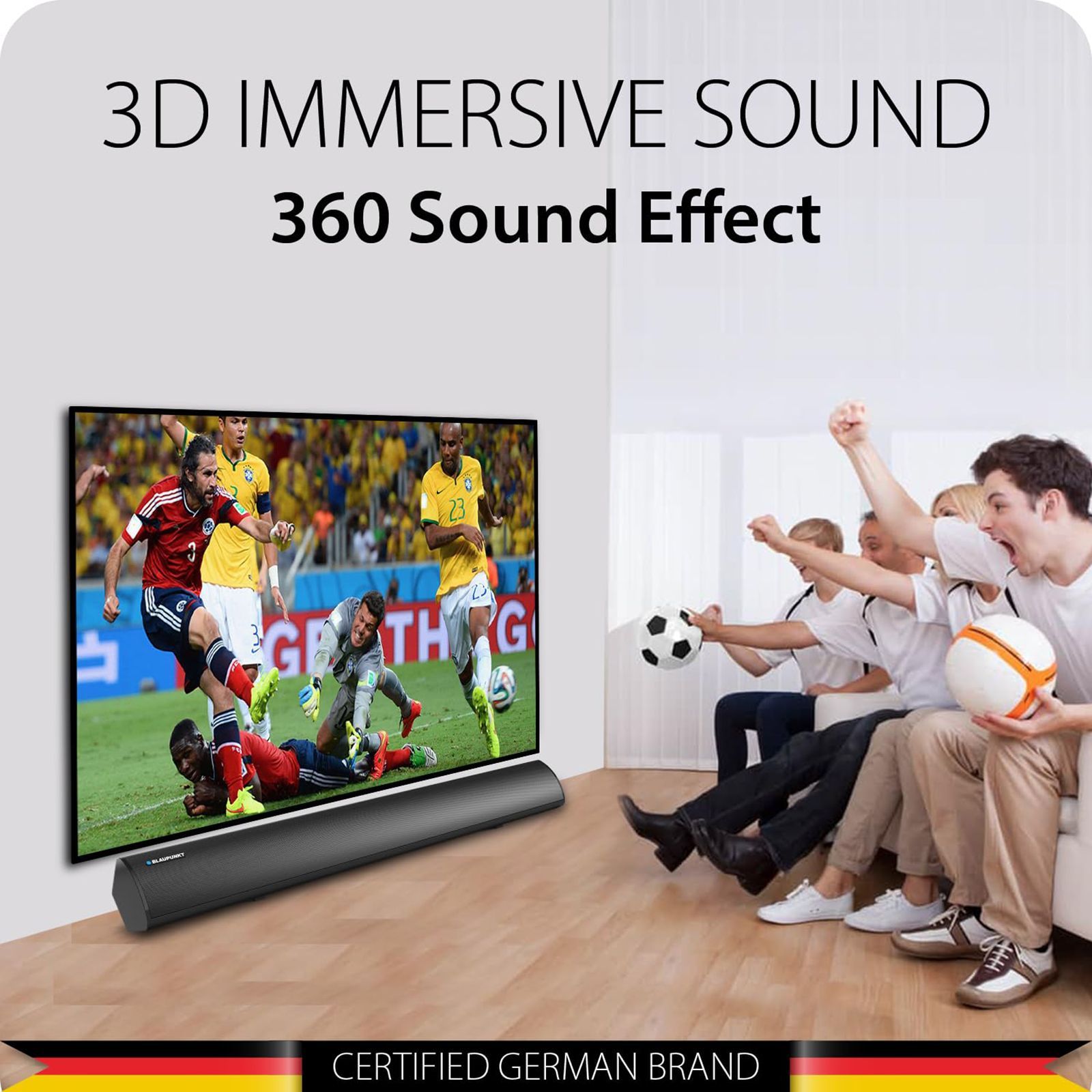 BLAUPUNKT SBA01 Rekurve 100W Bluetooth Soundbar with Remote (Dual Speaker Drivers, 2.1 Channel, Black) BLAUPUNKT SBA01 Rekurve 100W Bluetooth Soundbar with Remote (Dual Speaker Drivers, 2.1 Channel, Black)_11