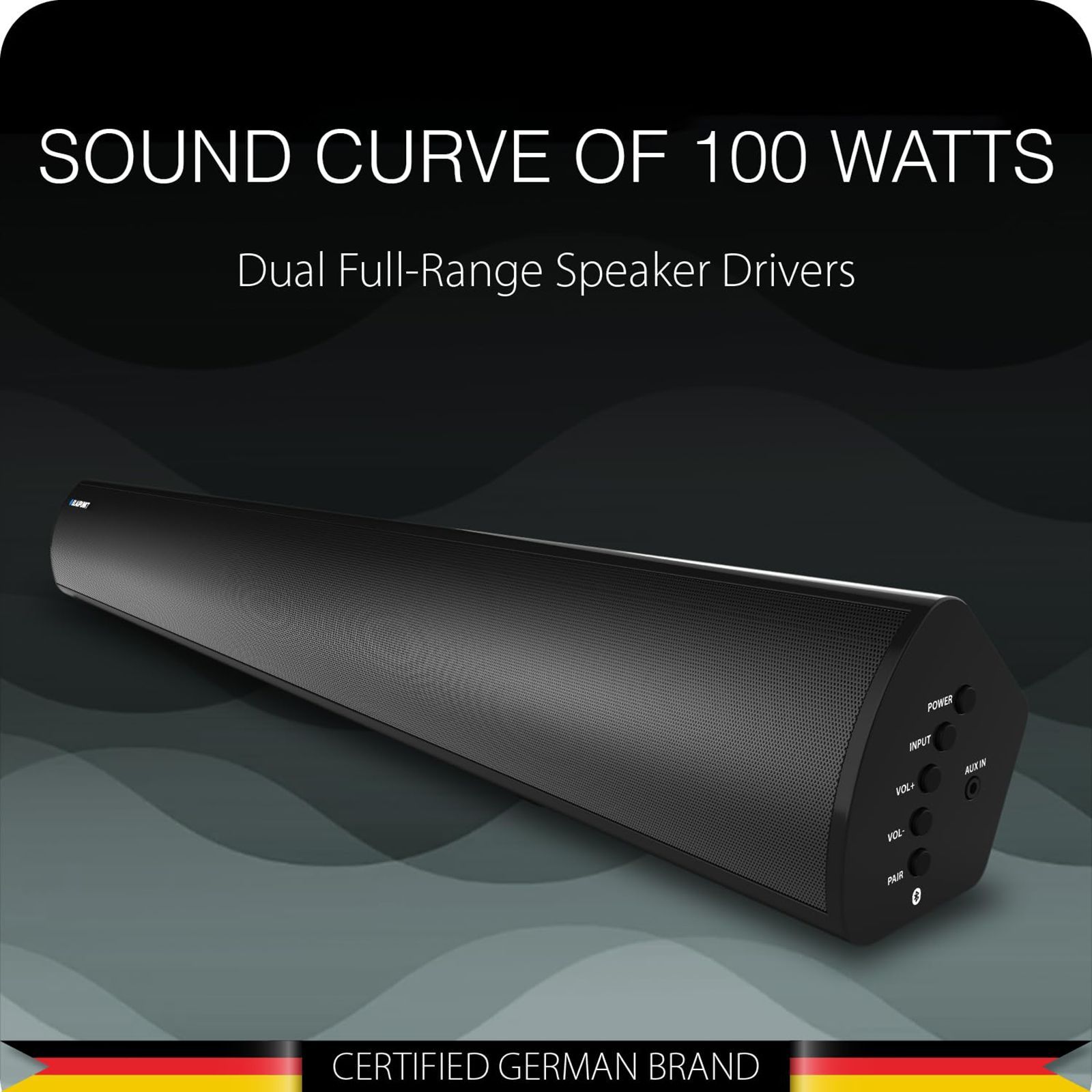 BLAUPUNKT SBA01 Rekurve 100W Bluetooth Soundbar with Remote (Dual Speaker Drivers, 2.1 Channel, Black) BLAUPUNKT SBA01 Rekurve 100W Bluetooth Soundbar with Remote (Dual Speaker Drivers, 2.1 Channel, Black)_12