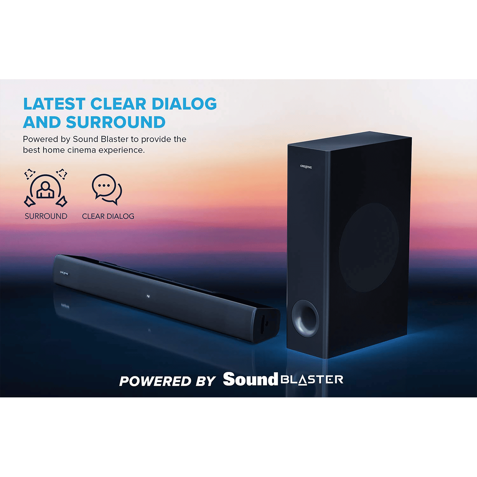 Creative Stage V2 160W Bluetooth Soundbar with Remote (Deep Thumping Bass, 2.1 Channel, Black)_8