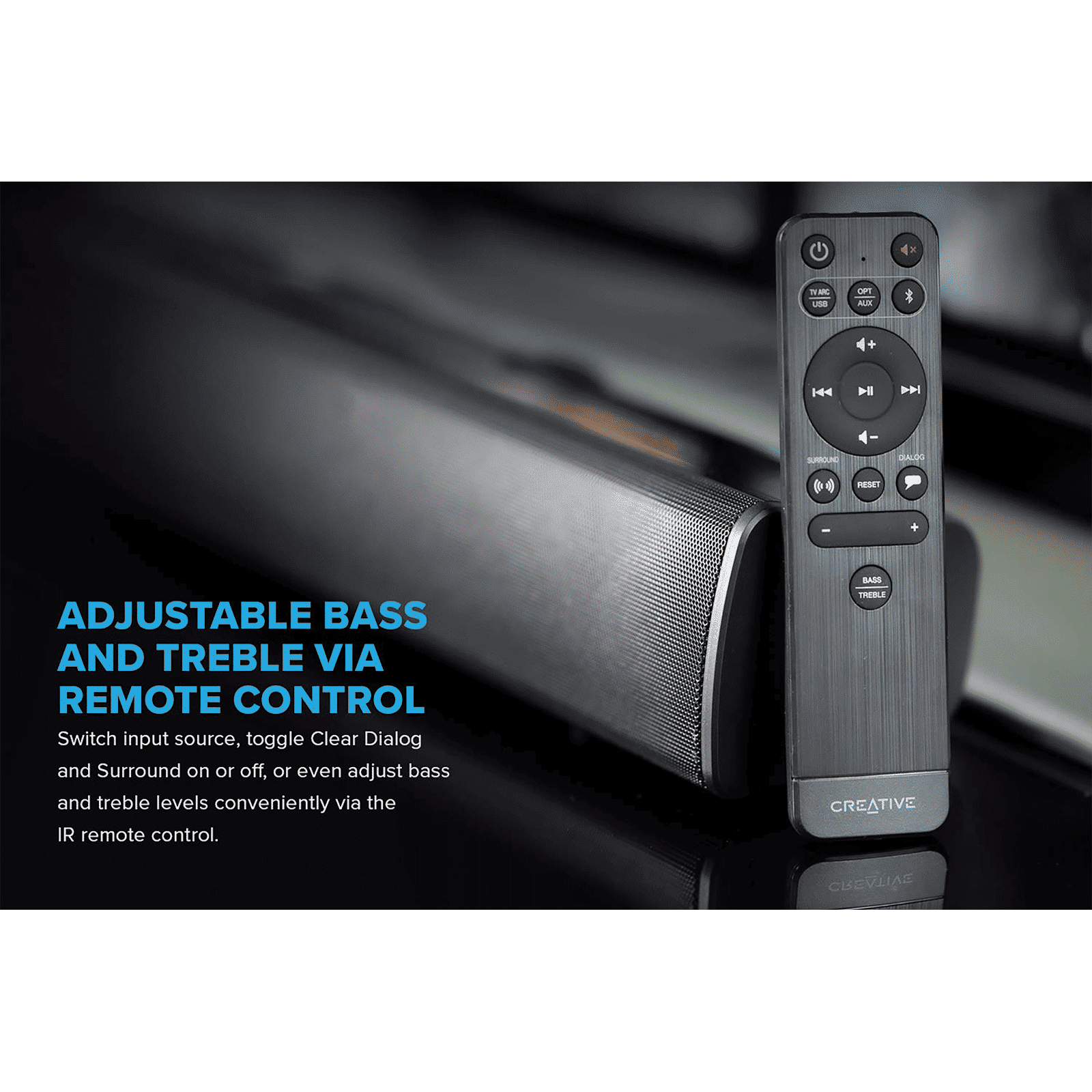 Creative Stage V2 160W Bluetooth Soundbar with Remote (Deep Thumping Bass, 2.1 Channel, Black)_11