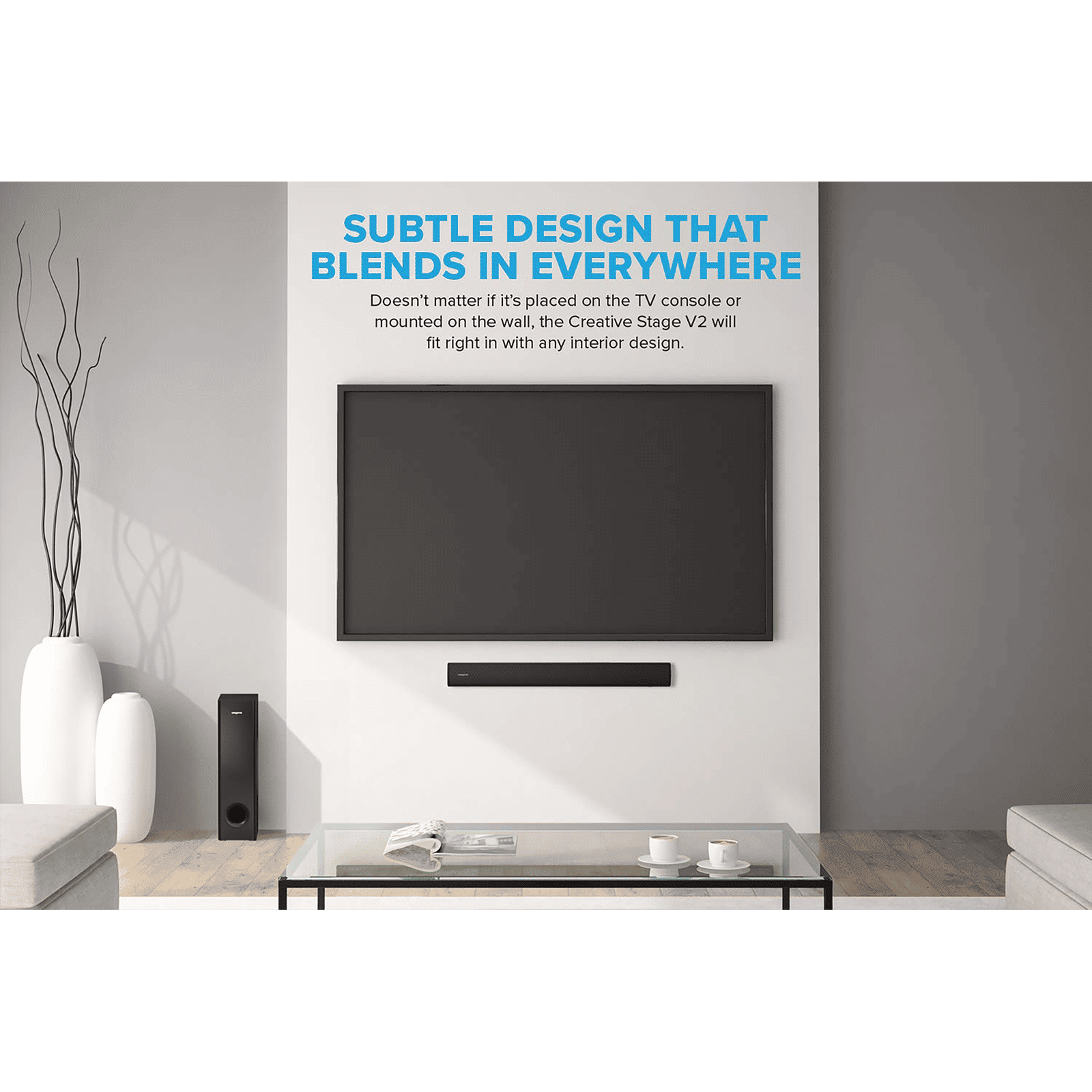 Creative Stage V2 160W Bluetooth Soundbar with Remote (Deep Thumping Bass, 2.1 Channel, Black)_12