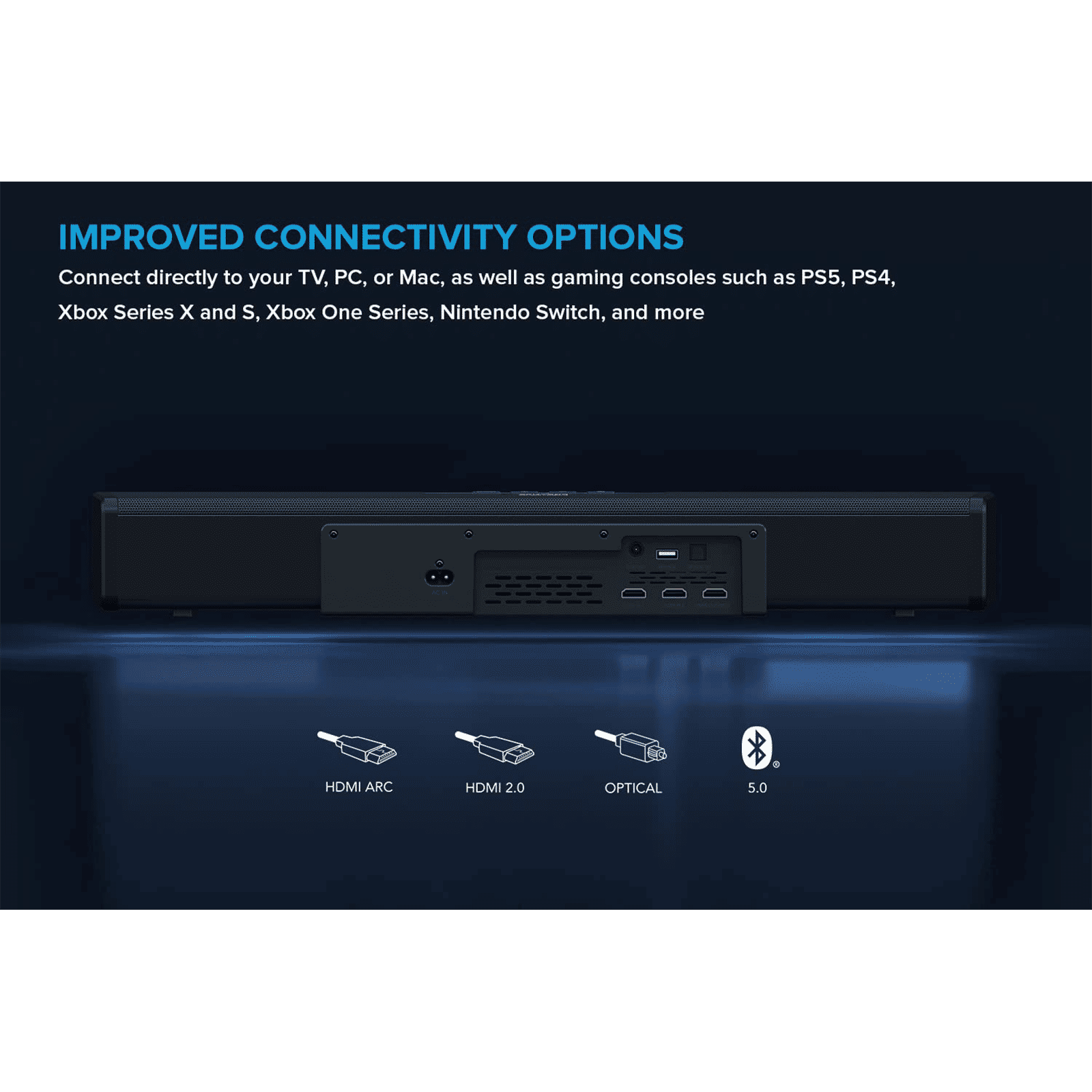 Creative Stage 360 240W Bluetooth Soundbar with Remote (Dolby Atmos, 2.1 Channel, Black)_9