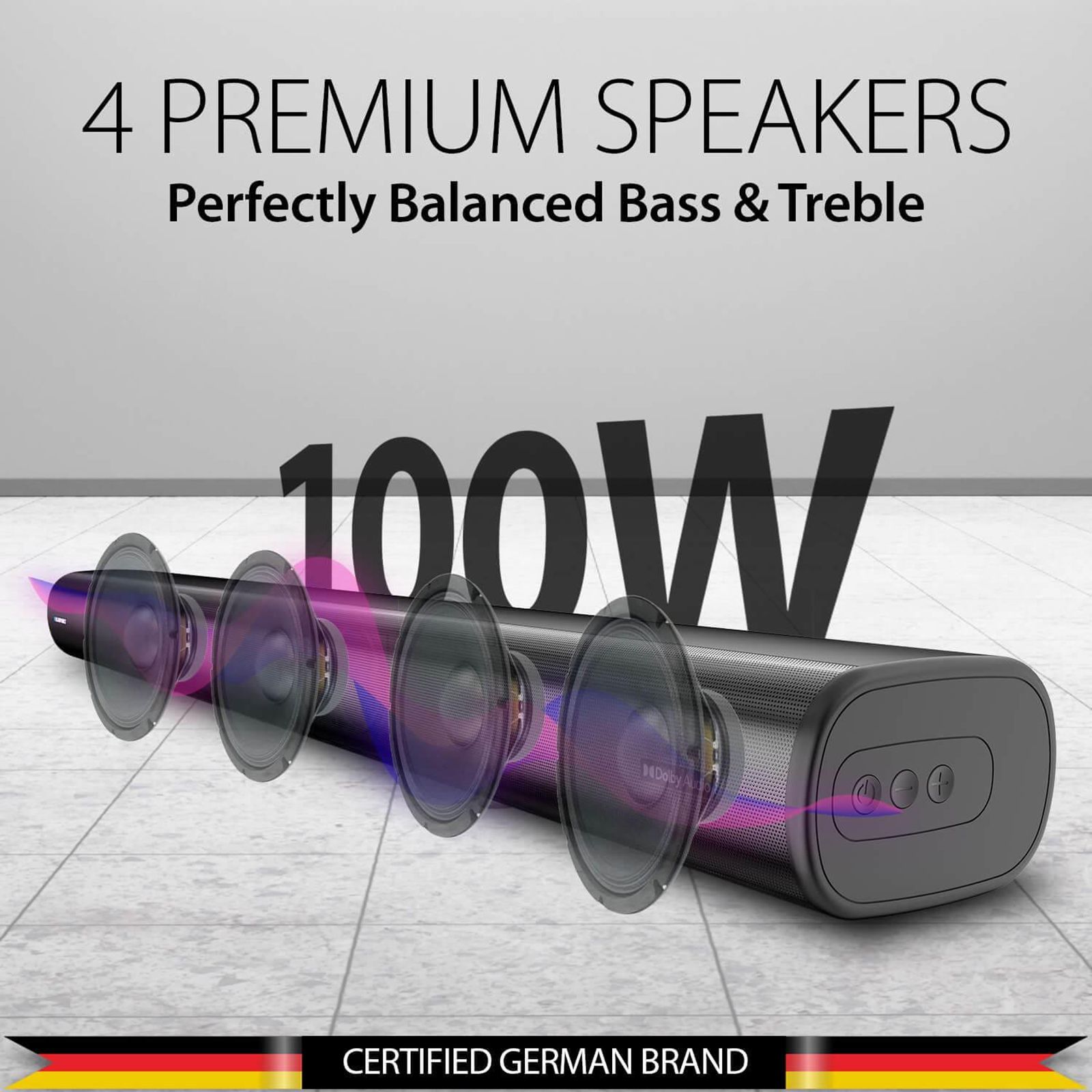 BLAUPUNKT SBA01 Krisp 100W Bluetooth Soundbar with Remote (Dolby, Black)_10