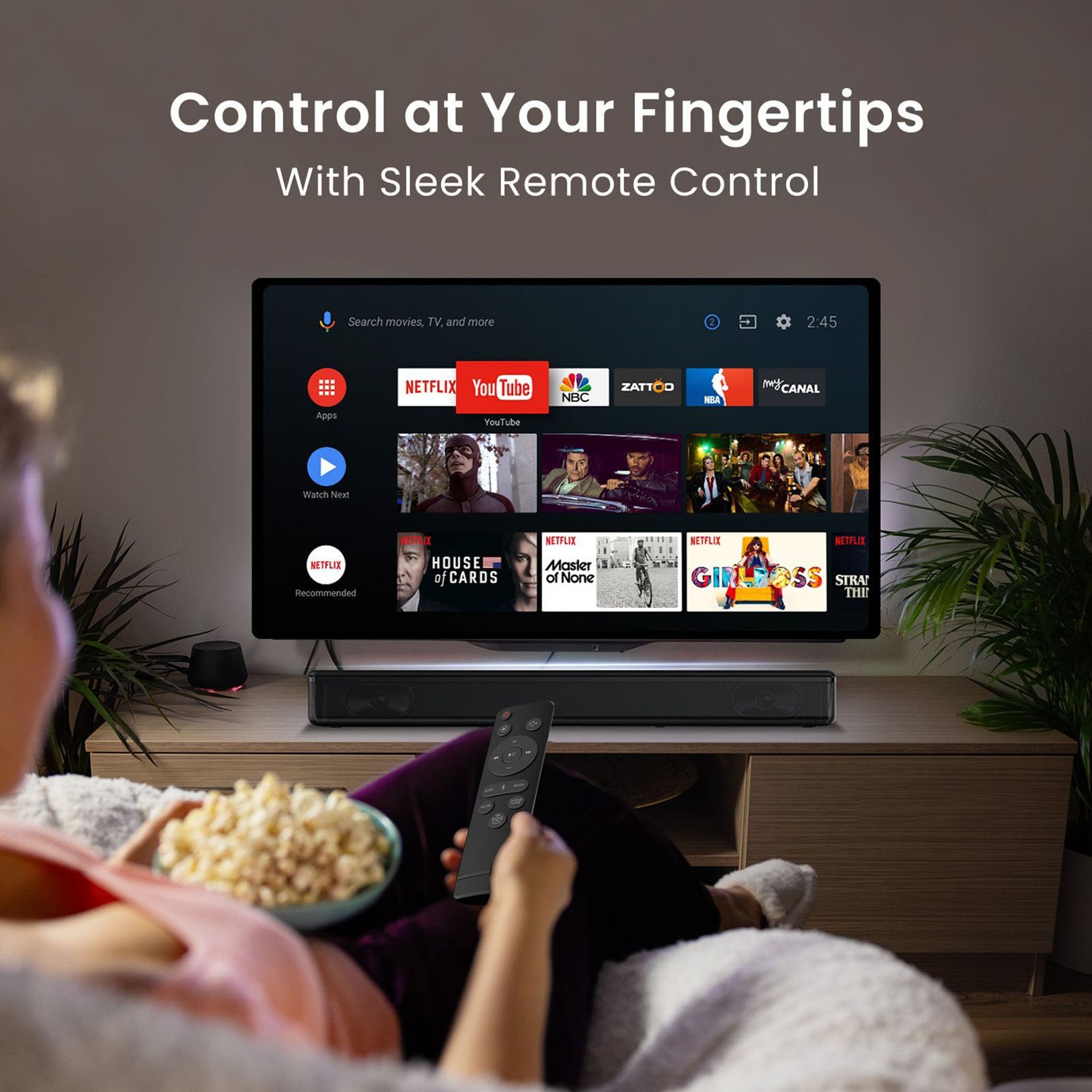 PORTRONICS Sound Slick 8 80W Bluetooth Soundbar with Remote (Surround Sound, 2.1 Channel, Black)_6