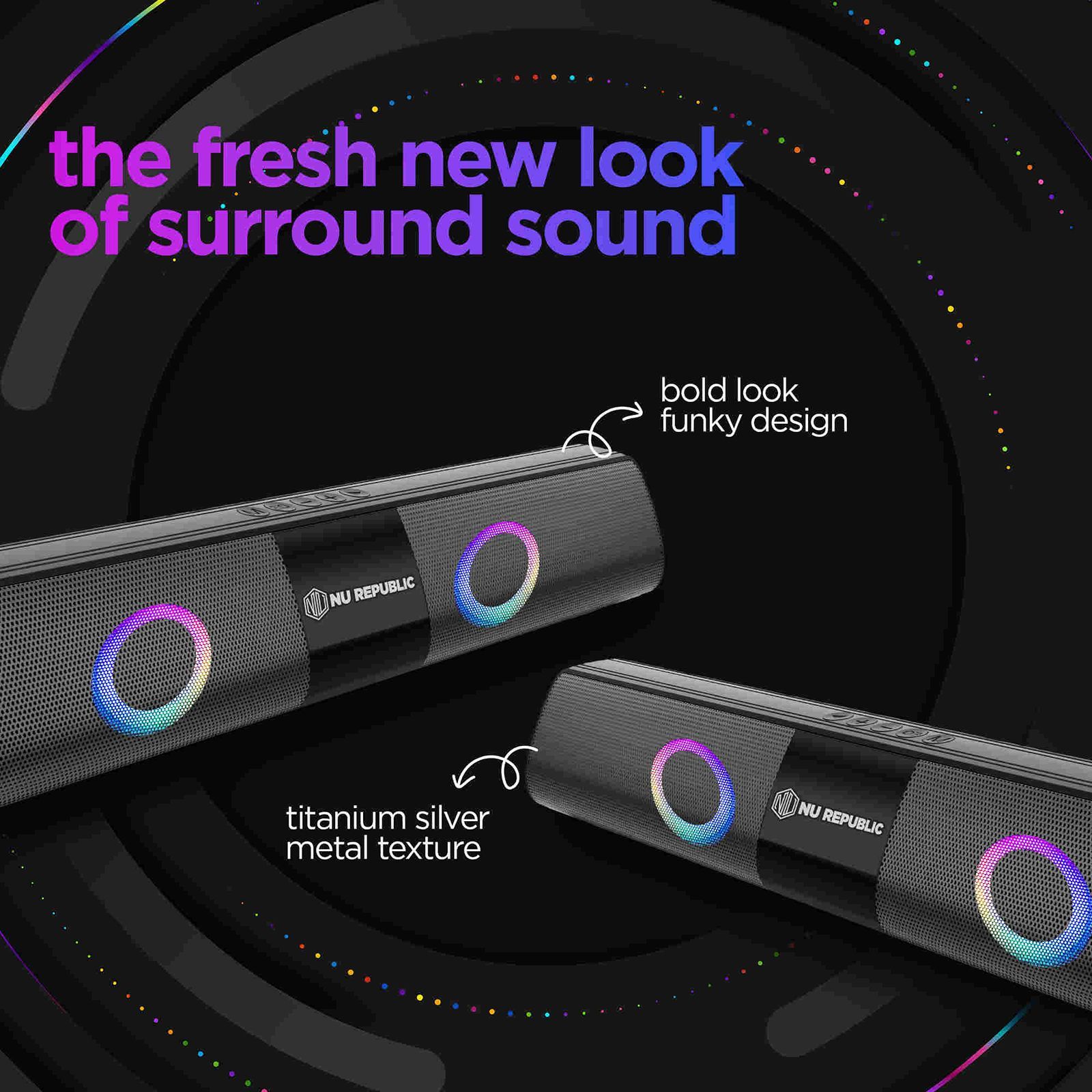 Nu Republic Party Box 20W Bluetooth Soundbar (360 Degree Surround Sound, 2.0 Channel, Black) Nu Republic Party Box 20W Bluetooth Soundbar (360 Degree Surround Sound, 2.0 Channel, Black)_18