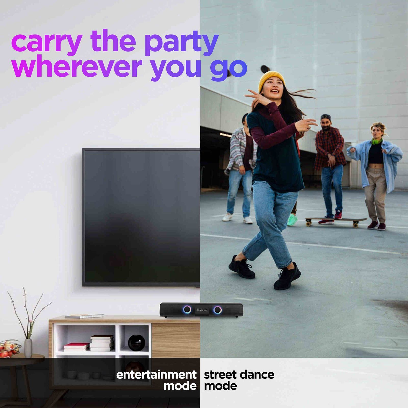 Nu Republic Party Box 20W Bluetooth Soundbar (360 Degree Surround Sound, 2.0 Channel, Black) Nu Republic Party Box 20W Bluetooth Soundbar (360 Degree Surround Sound, 2.0 Channel, Black)_19