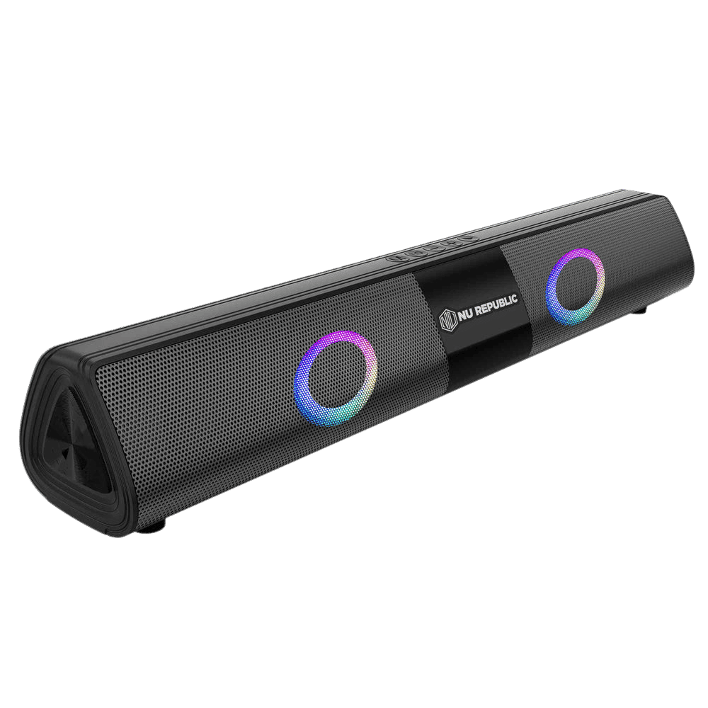 Nu Republic Party Box 20W Bluetooth Soundbar (360 Degree Surround Sound, 2.0 Channel, Black) Nu Republic Party Box 20W Bluetooth Soundbar (360 Degree Surround Sound, 2.0 Channel, Black)_20