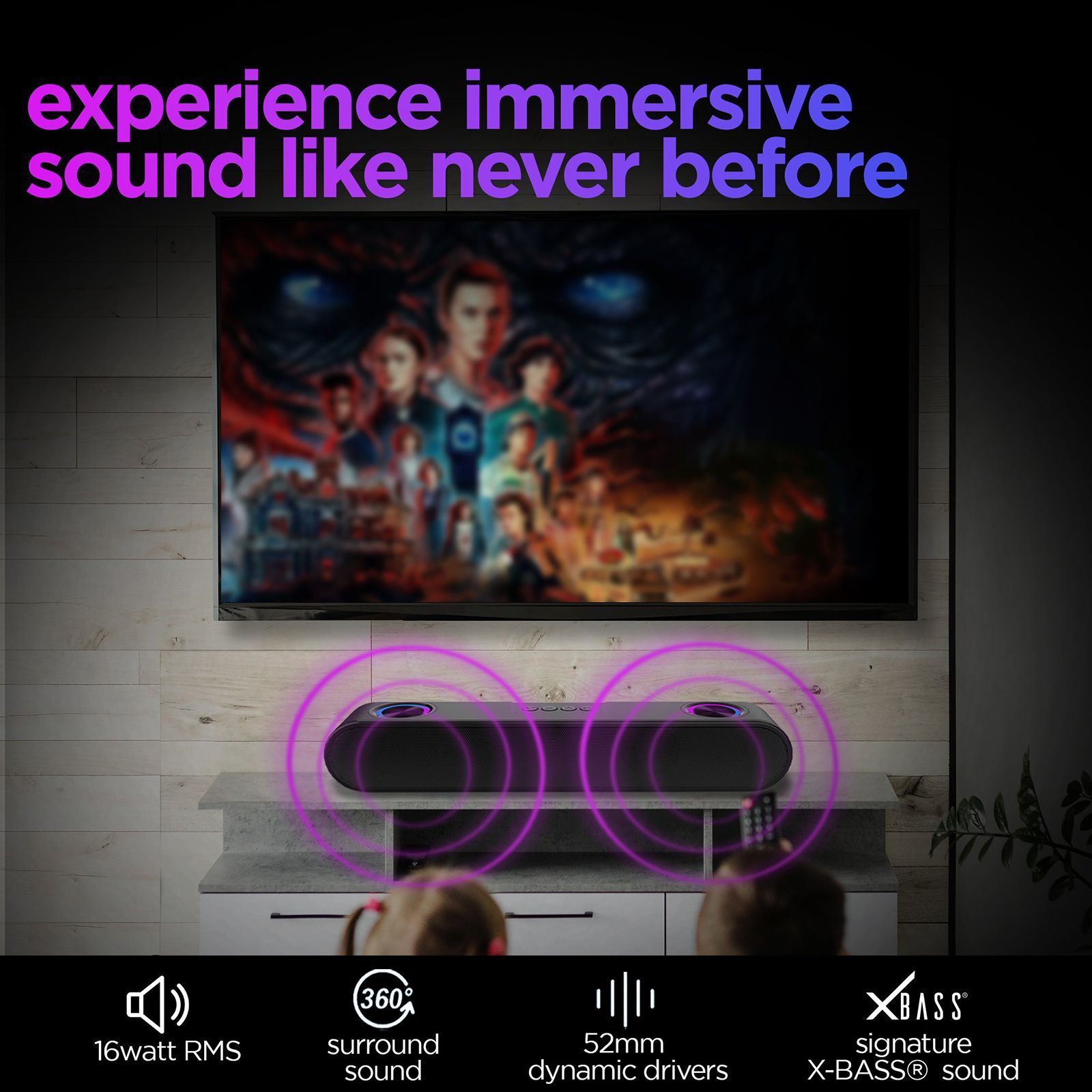 Nu Republic Party Box 16 16W Bluetooth Soundbar ( 360 Degree Surround Sound, 2.0 Channel, Black)_9