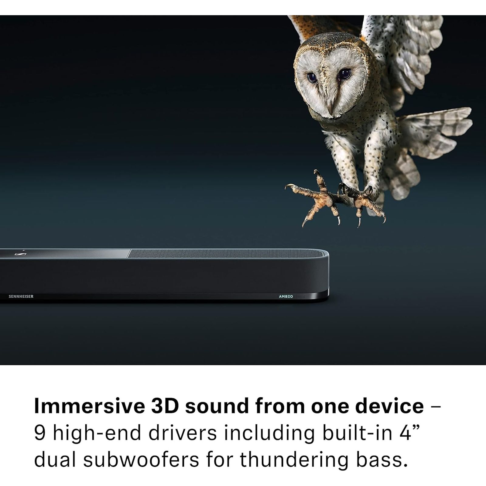 SENNHEISER AMBEO Plus 400W Bluetooth SoundBar with Remote (Dolby Atmos, 7.1.4 Channel, Black) SENNHEISER AMBEO Plus 400W Bluetooth SoundBar with Remote (Dolby Atmos, 7.1.4 Channel, Black)_11