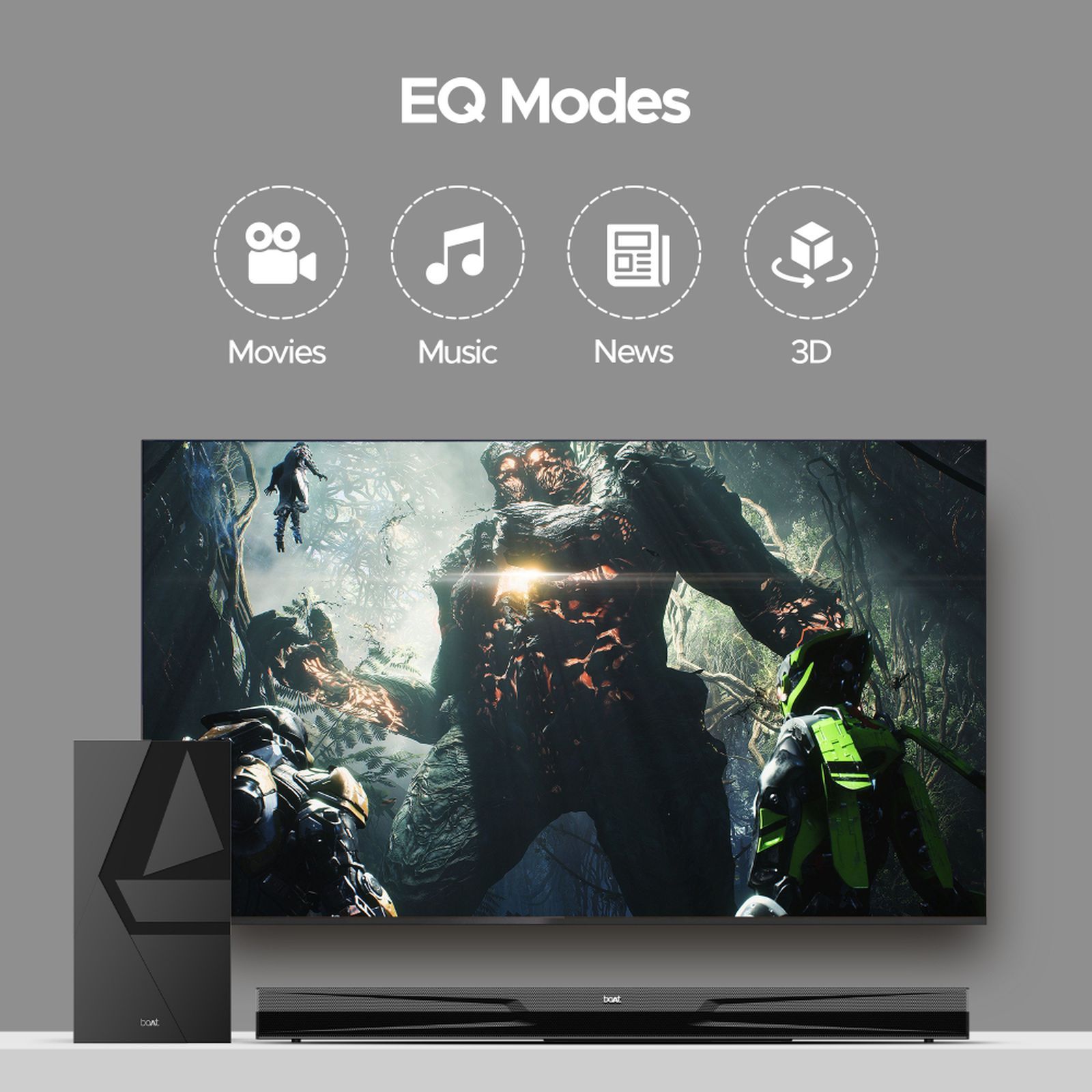 boAt Aavante Bar Quake Pro 240W Bluetooth Soundbar with Remote (Entertainment EQ Modes, 2.1 Channel, Premium Black)_7