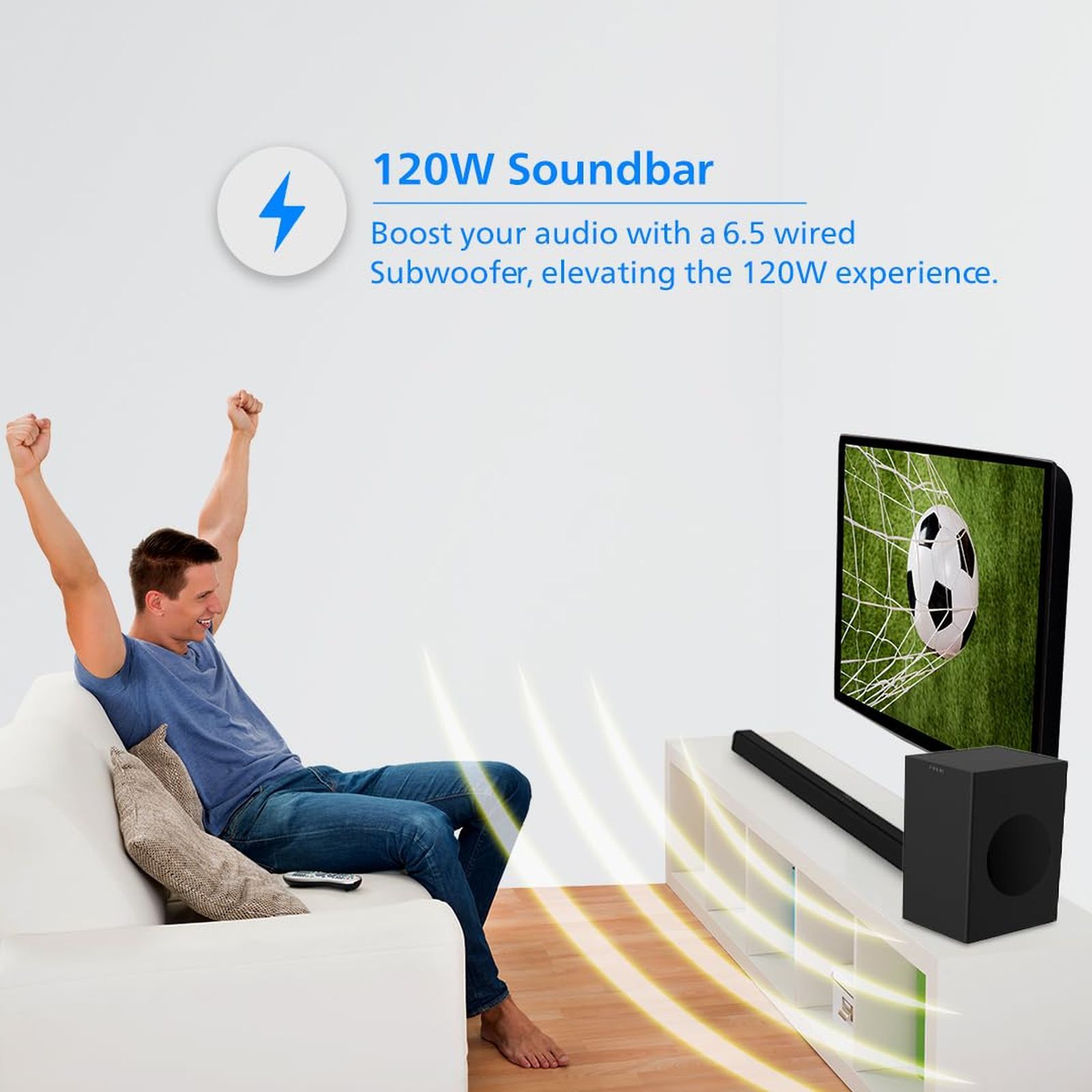 PHILIPS TAB4218/94 120W Bluetooth Soundbar (2.1 Channel, Black) PHILIPS TAB4218/94 120W Bluetooth Soundbar (2.1 Channel, Black)_8