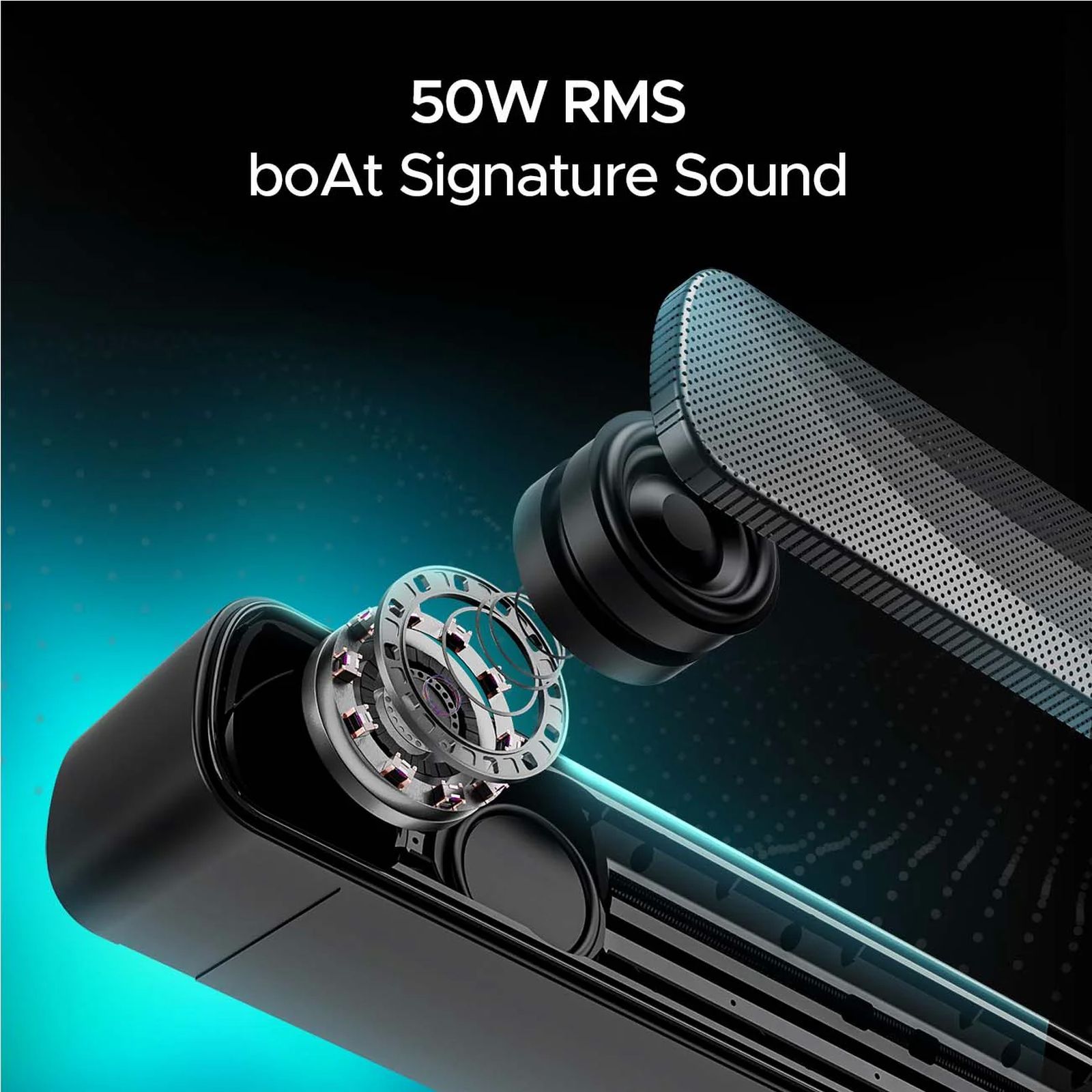 boAt Aavante Bar A1040 50W Bluetooth Soundbar with Remote (boAt Signature Sound, 2.1 Channel, Premium Black) boAt Aavante Bar A1040 50W Bluetooth Soundbar with Remote (boAt Signature Sound, 2.1 Channel, Premium Black)_4