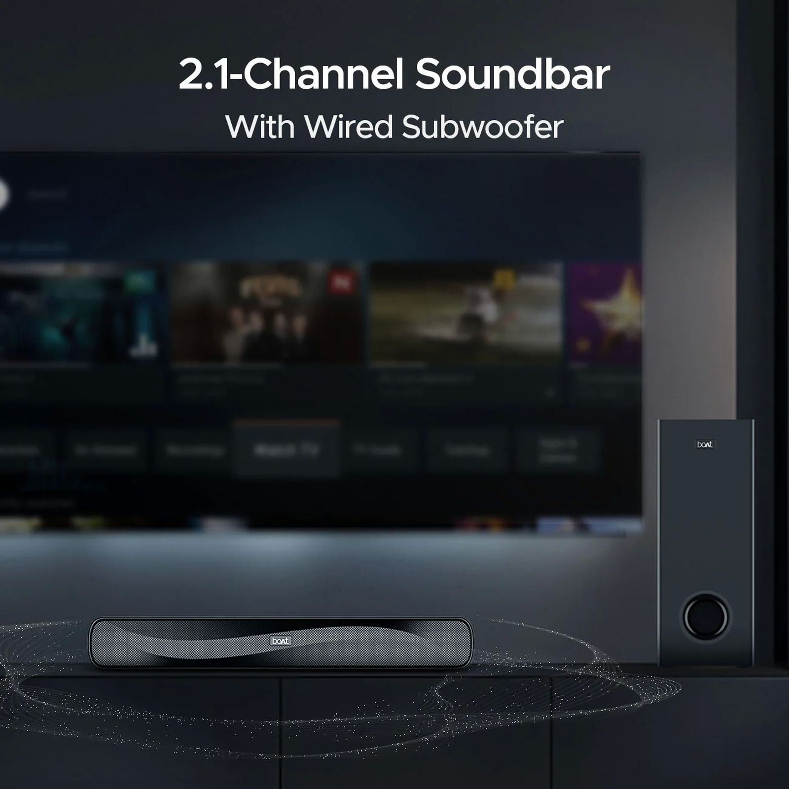 boAt Aavante Bar A1040 50W Bluetooth Soundbar with Remote (boAt Signature Sound, 2.1 Channel, Premium Black) boAt Aavante Bar A1040 50W Bluetooth Soundbar with Remote (boAt Signature Sound, 2.1 Channel, Premium Black)_5