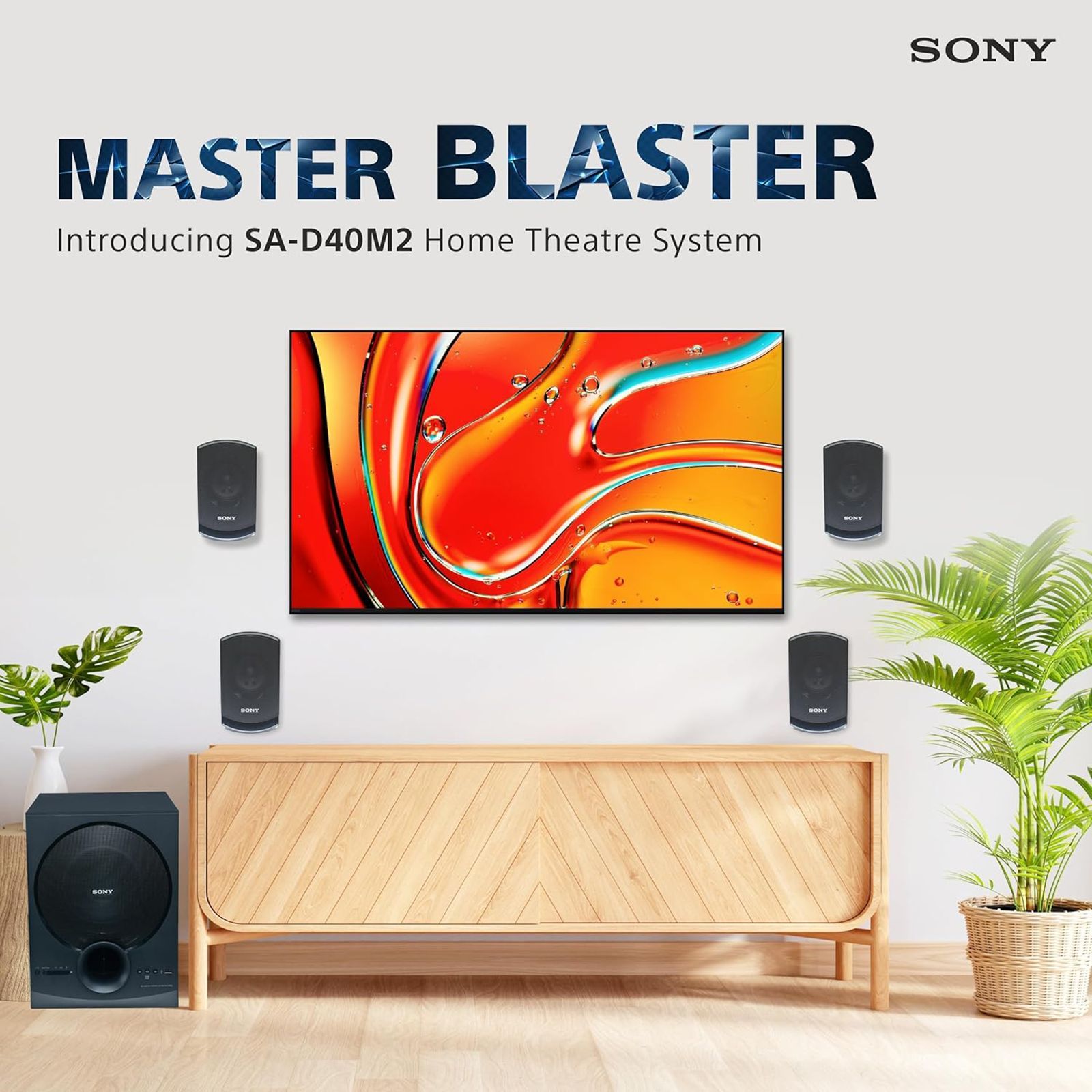 SONY SA-D40M2 100W Multimedia Speaker (Dolby Audio, 4.1 Channel, Black) SONY SA-D40M2 100W Multimedia Speaker (Dolby Audio, 4.1 Channel, Black)_3