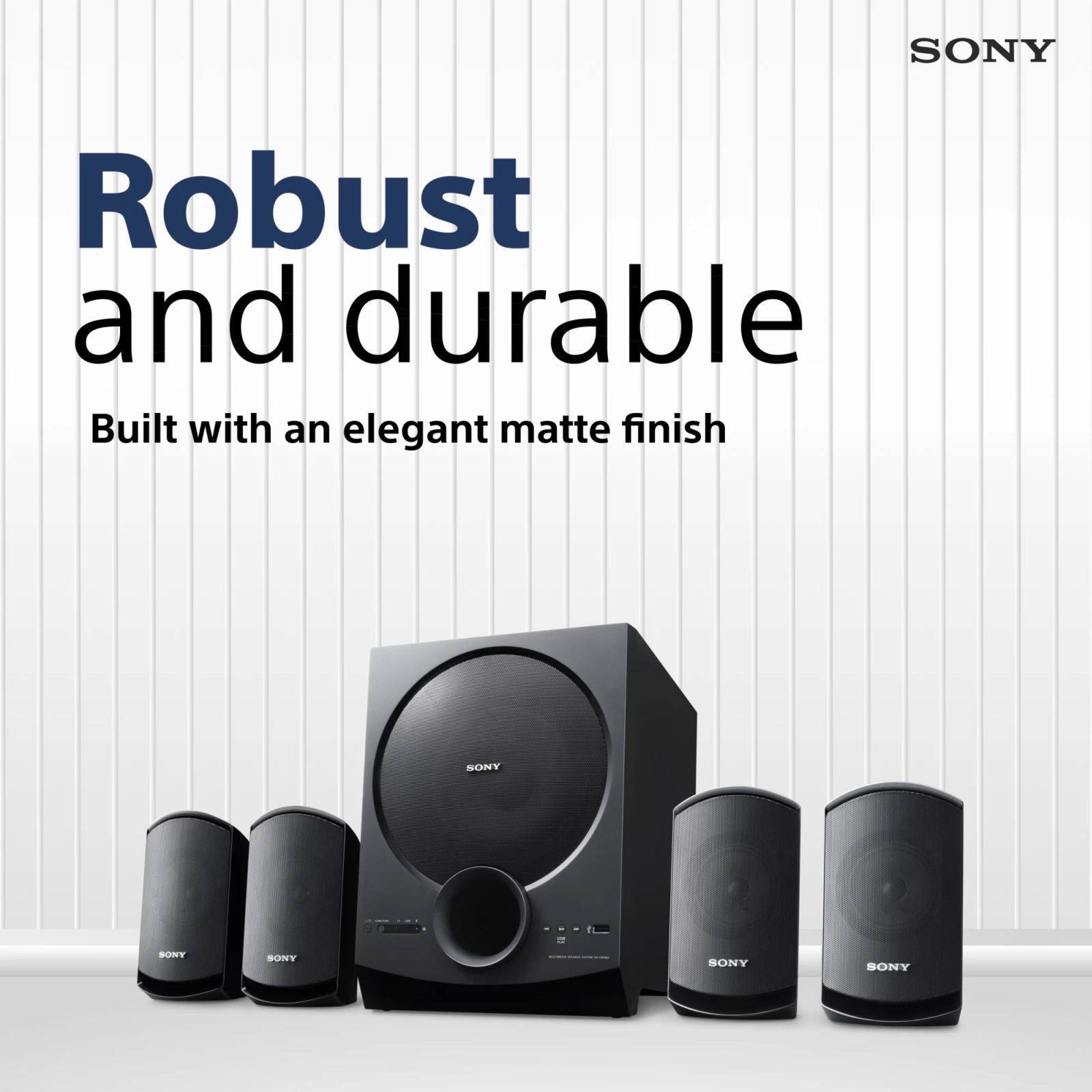 SONY SA-D40M2 100W Multimedia Speaker (Dolby Audio, 4.1 Channel, Black) SONY SA-D40M2 100W Multimedia Speaker (Dolby Audio, 4.1 Channel, Black)_5
