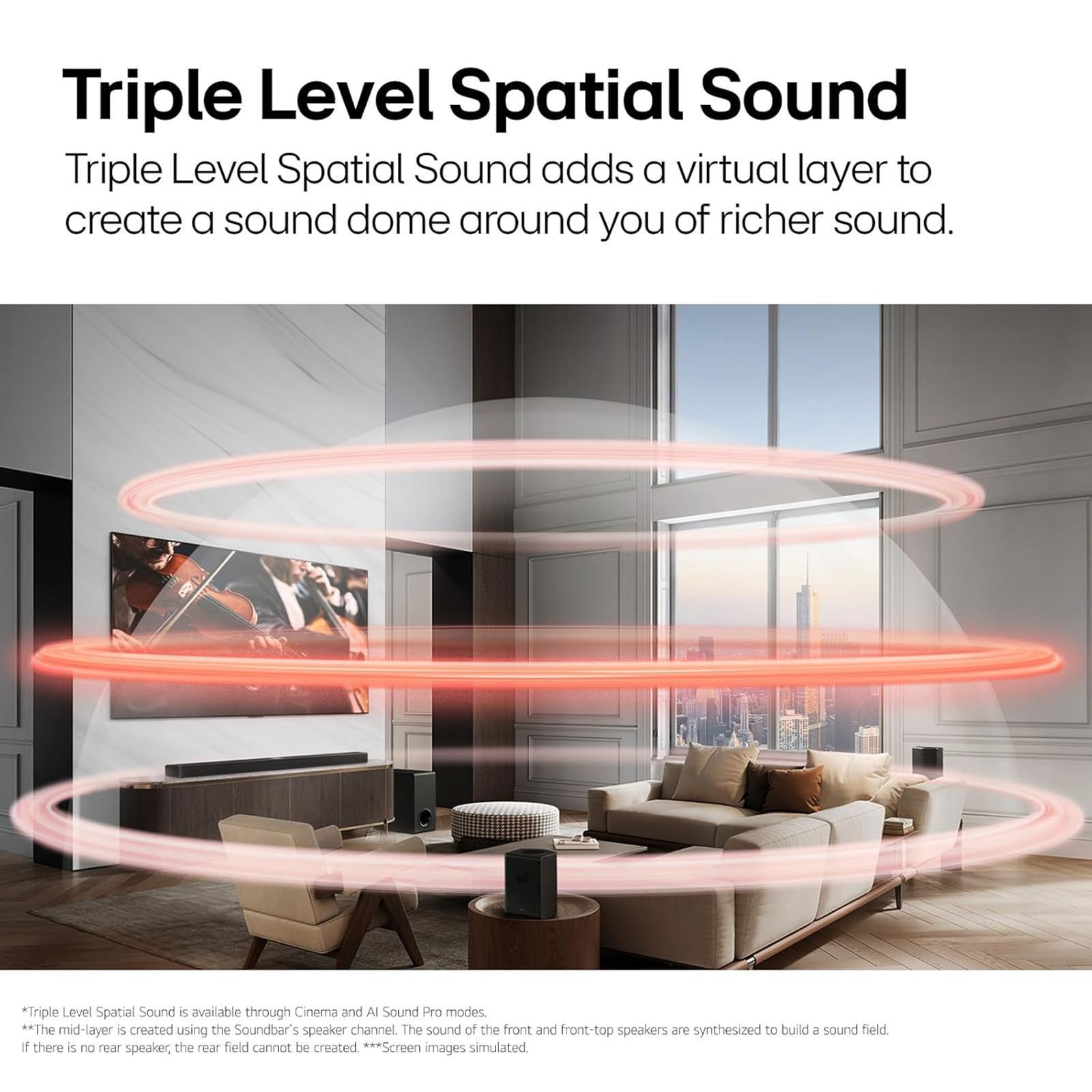 LG S77TY 400W Bluetooth Soundbar with Remote (Dolby Atmos, 3.1.3 Channel, Black)_14