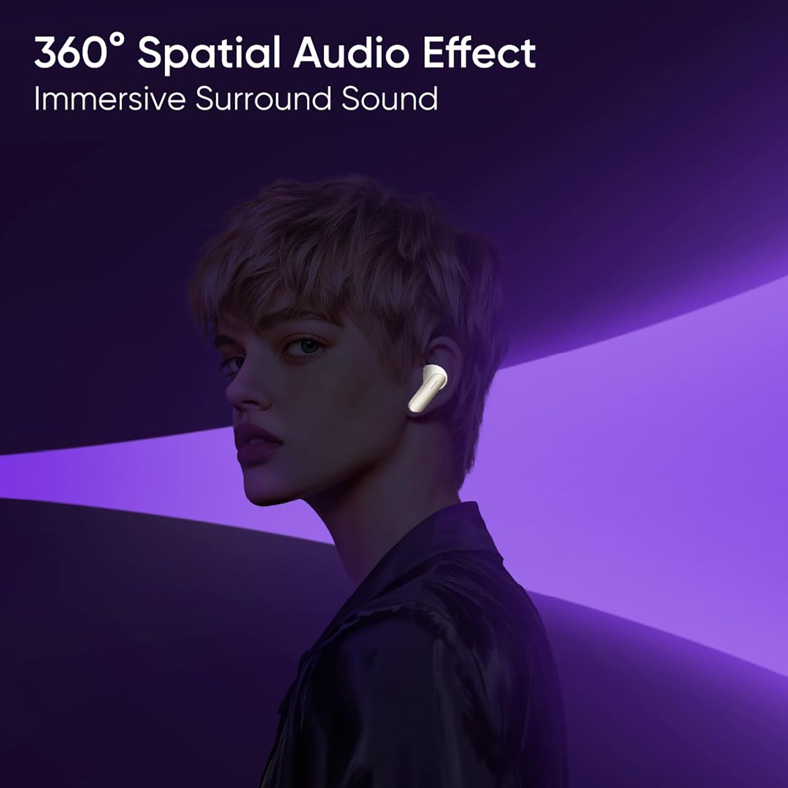 realme Buds Air7 TWS Earbuds with Active Noise Cancellation (IP55 Water Resistant, 360 Degree Spatial Sound, Ivory Gold)_7