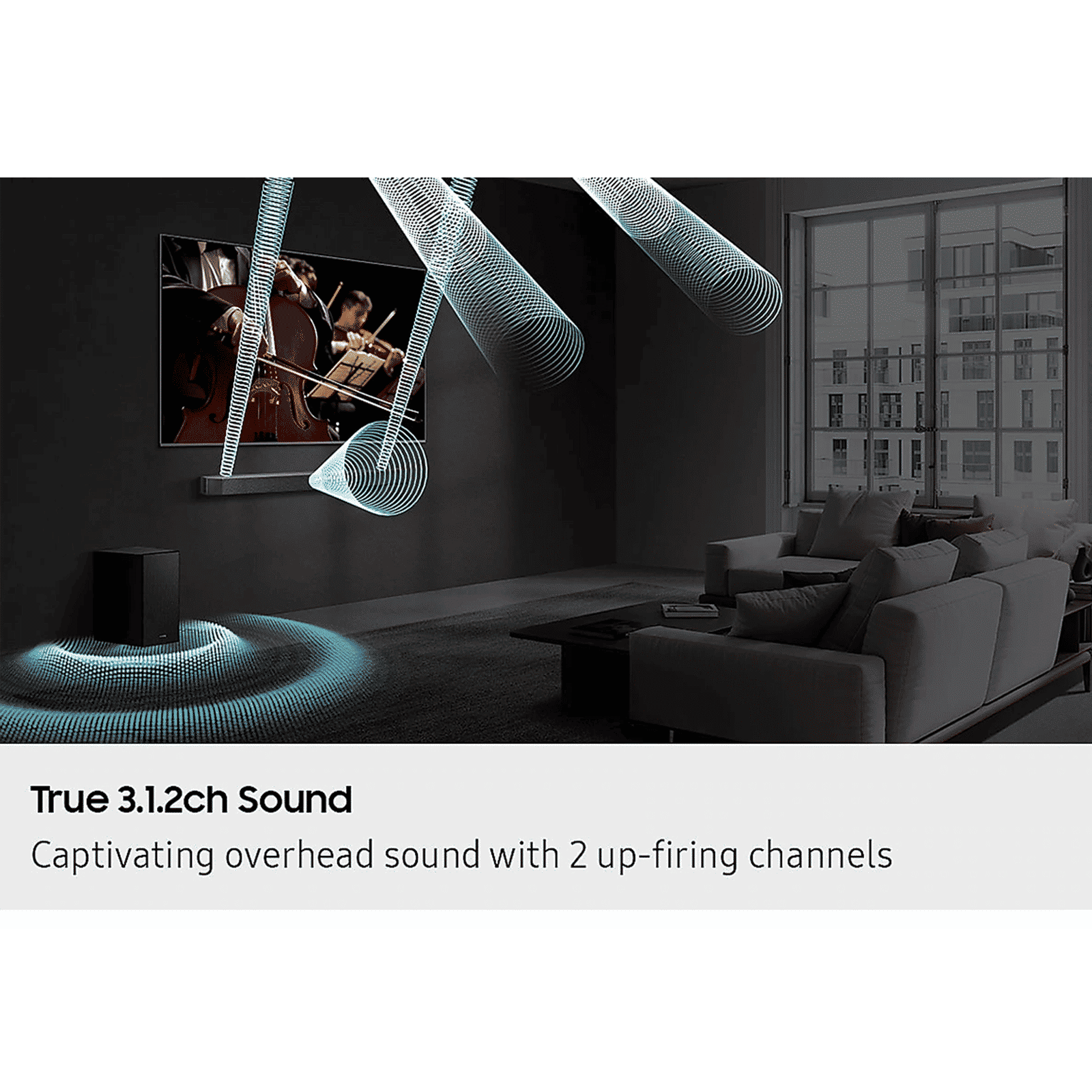 SAMSUNG Q Series 380W Soundbar with Remote (Dolby Atmos, 3.1.2 Channel, Titan Black)_16