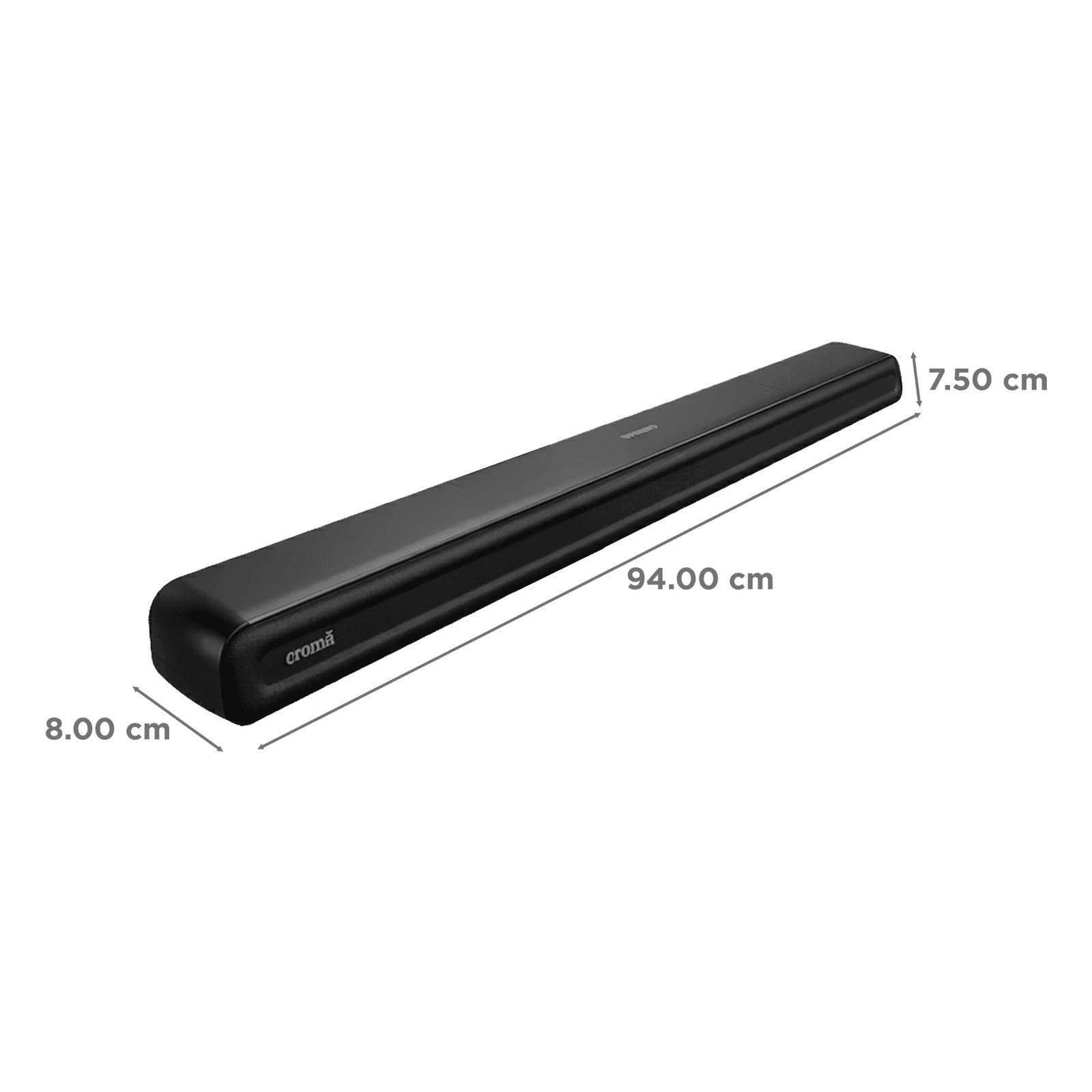 Croma 60W Bluetooth Soundbar with Remote Control (Stereo Sound, 2.0 Channel, Premium Black) Croma 60W Bluetooth Soundbar with Remote Control (Stereo Sound, 2.0 Channel, Premium Black)_3