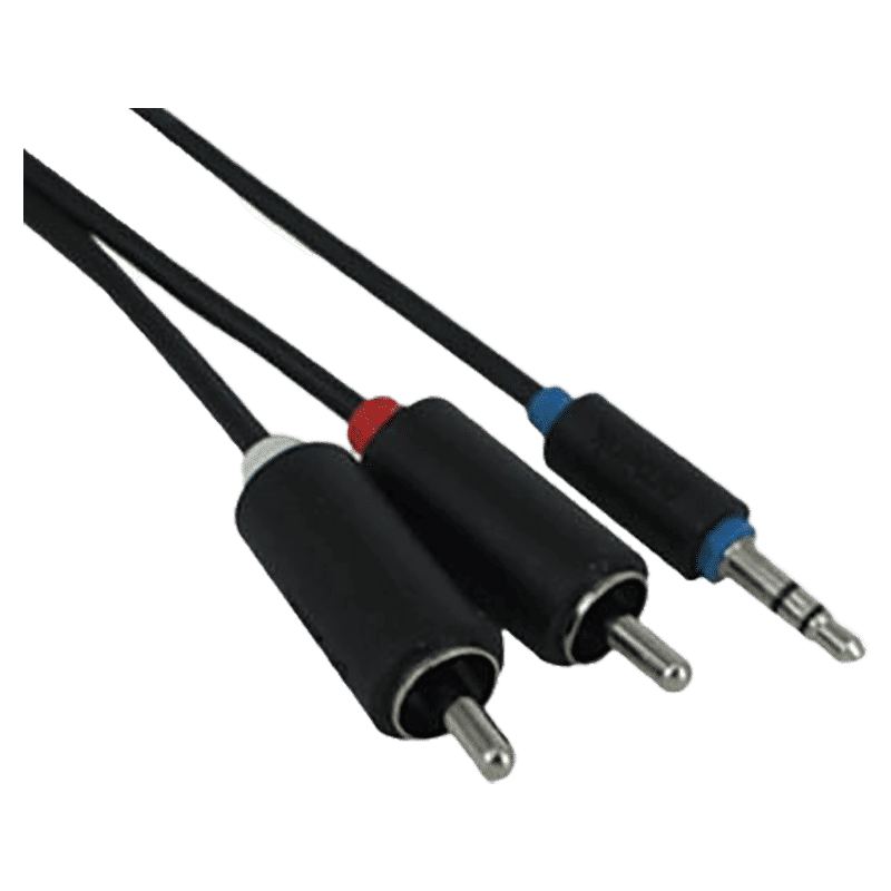 ULTRA 150 cm 3.5mm Stereo to 2RCA Audio Cable (UL103-0150, Black)_3