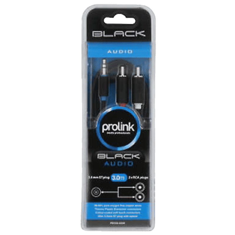 ULTRA 150 cm 3.5mm Stereo to 2RCA Audio Cable (UL103-0150, Black)_2