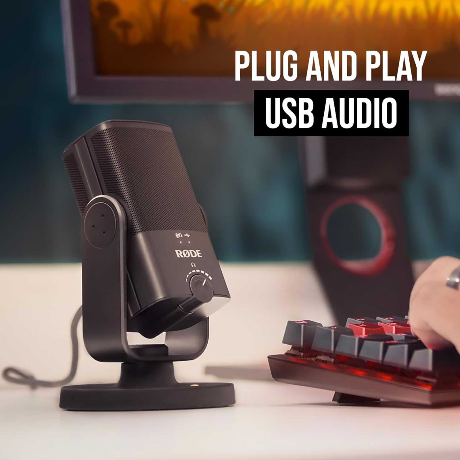 RODE NT-USB Mini 3.5 Jack Wired Microphone with 360 Degree Range Pickup (Black)_9