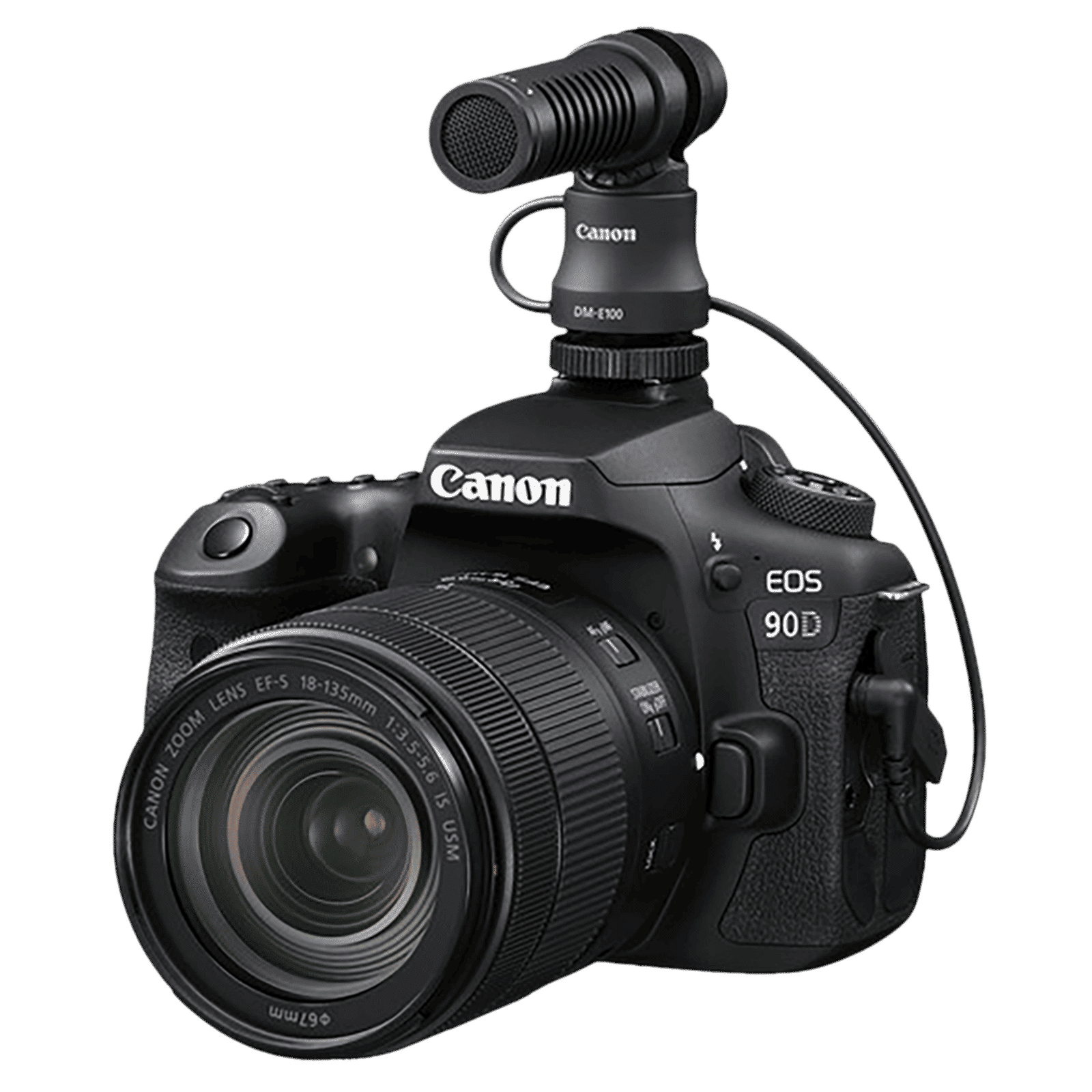 Canon DM-E100 3.5 Jack Wired Microphone with Crystal Clear Audio (Black)_8