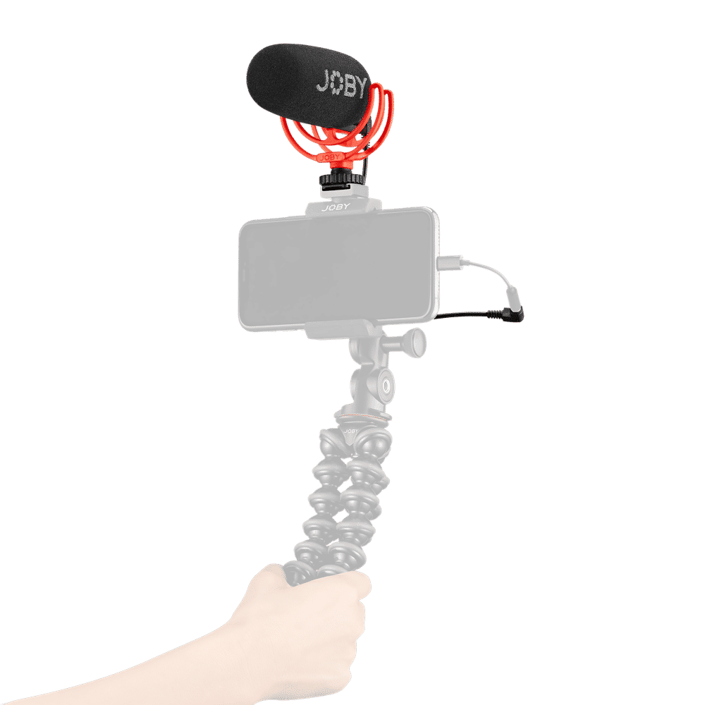 JOBY Wavo 3.5 Jack Wired Microphone with Wide Frequency Response Range (Black & Red)_9