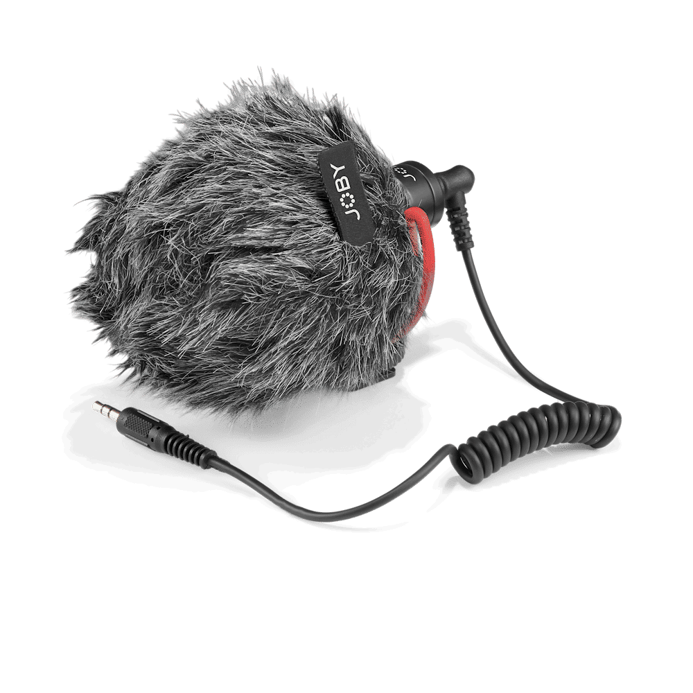 JOBY Wavo 3.5 Jack Wired Microphone with Safety Locking Disk (Black & Red)_6