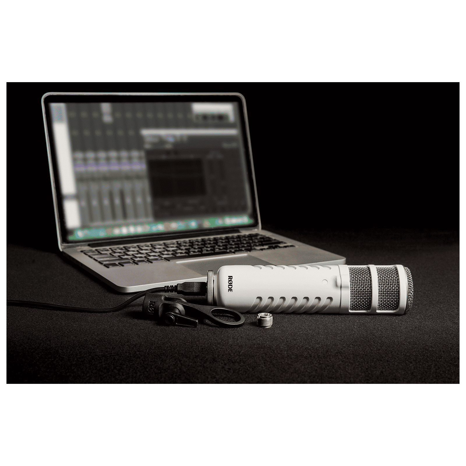 RODE Podcaster USB Wired Microphone with Broadcast Quality Audio (White & Gold)_6