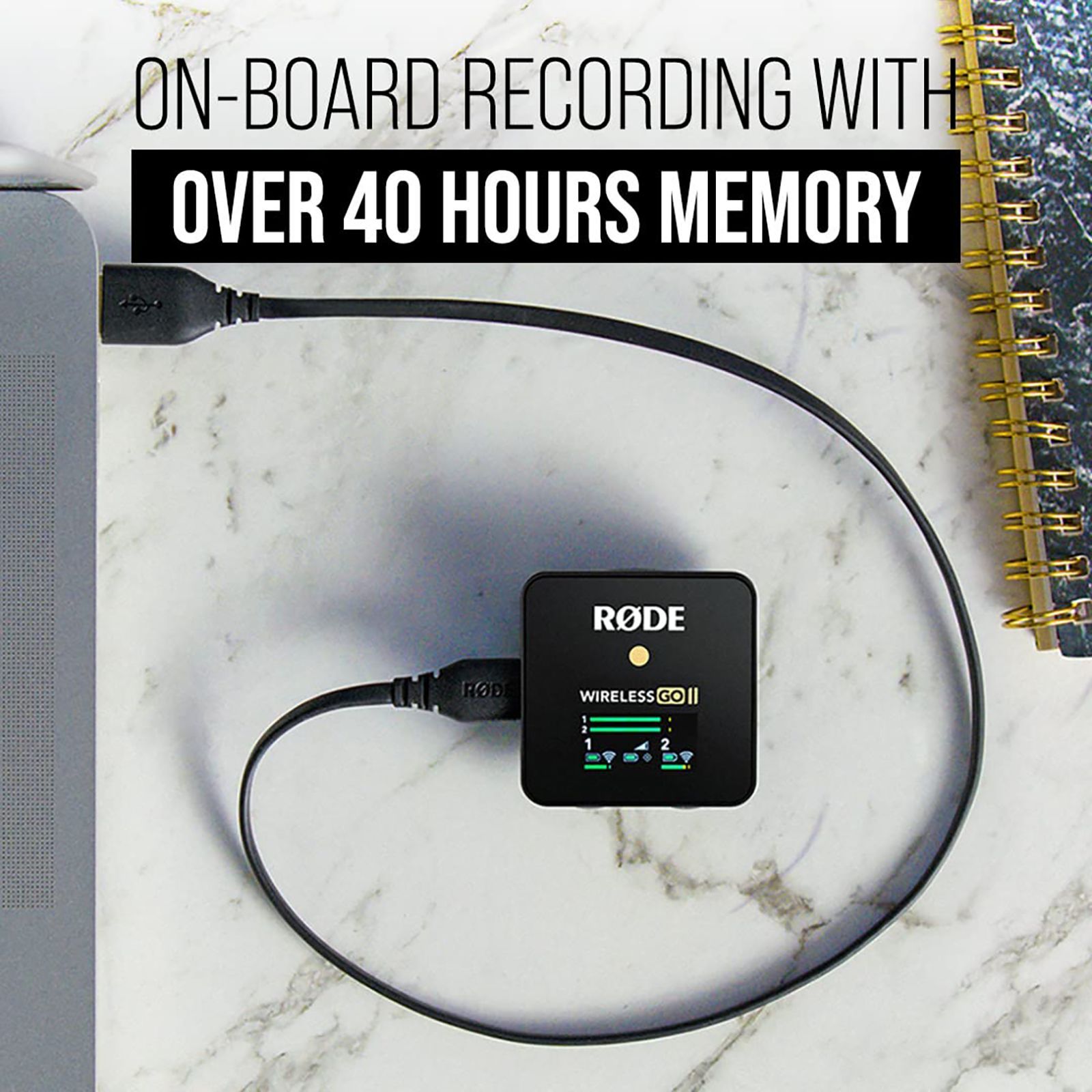 RODE Wireless Go II Dual Type C & 3.5 Jack Wireless Microphone with Patent Pending Technology (Black) RODE Wireless Go II Dual Type C & 3.5 Jack Wireless Microphone with Patent Pending Technology (Black)_9