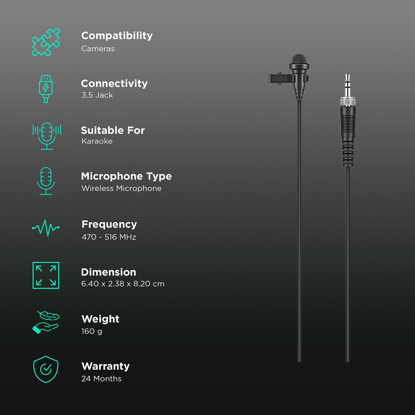 SENNHEISER EW 122P G4-A1 3.5 Jack Wireless Microphone with Clip on Mic (Black)_2