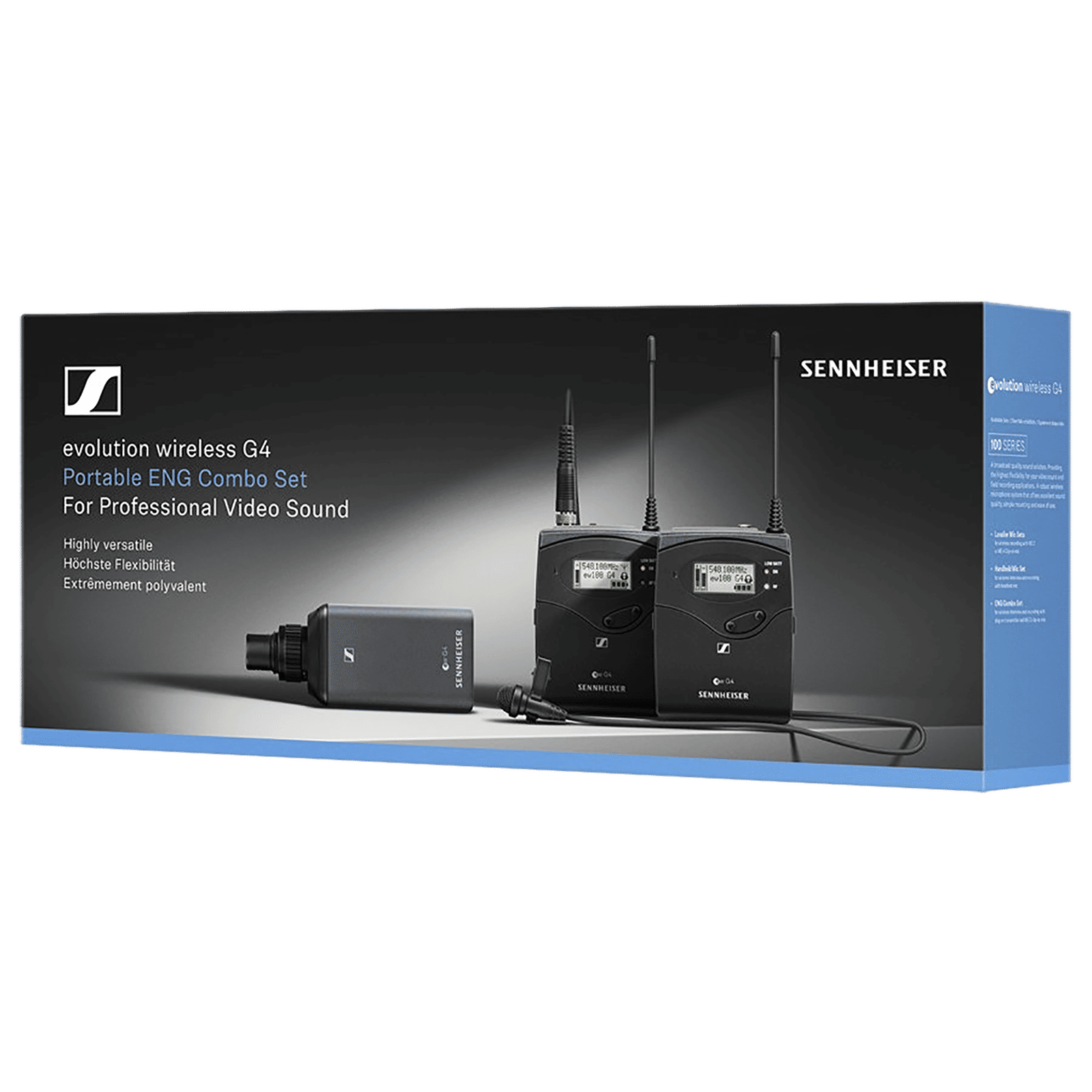SENNHEISER EW 100 ENG G4-A Dual 3.5 Jack Wireless Microphone with Clip on Mic (Black)_6