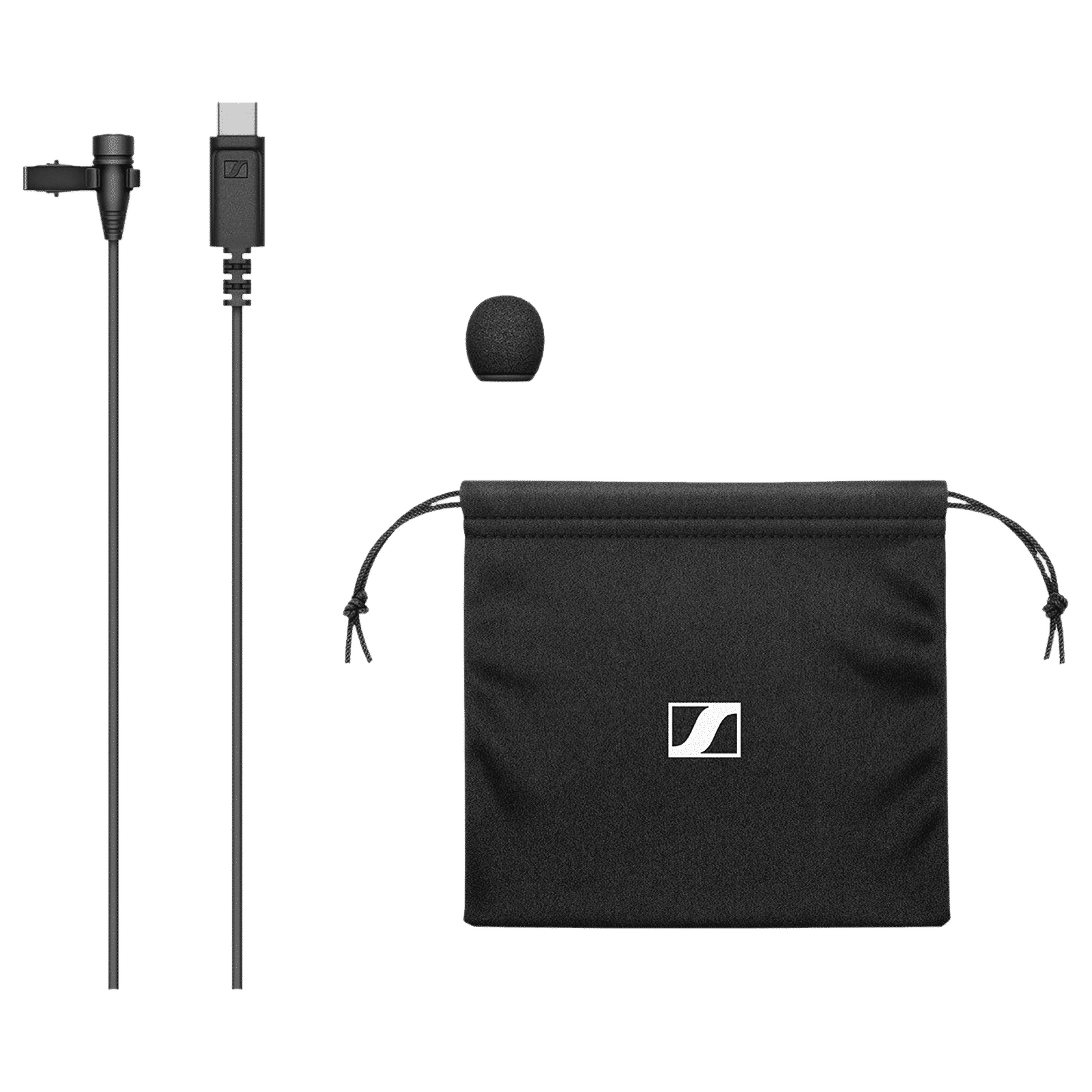 SENNHEISER XS Lav Type C Wired Microphone with Clip on Mic (Black) SENNHEISER XS Lav Type C Wired Microphone with Clip on Mic (Black)_5