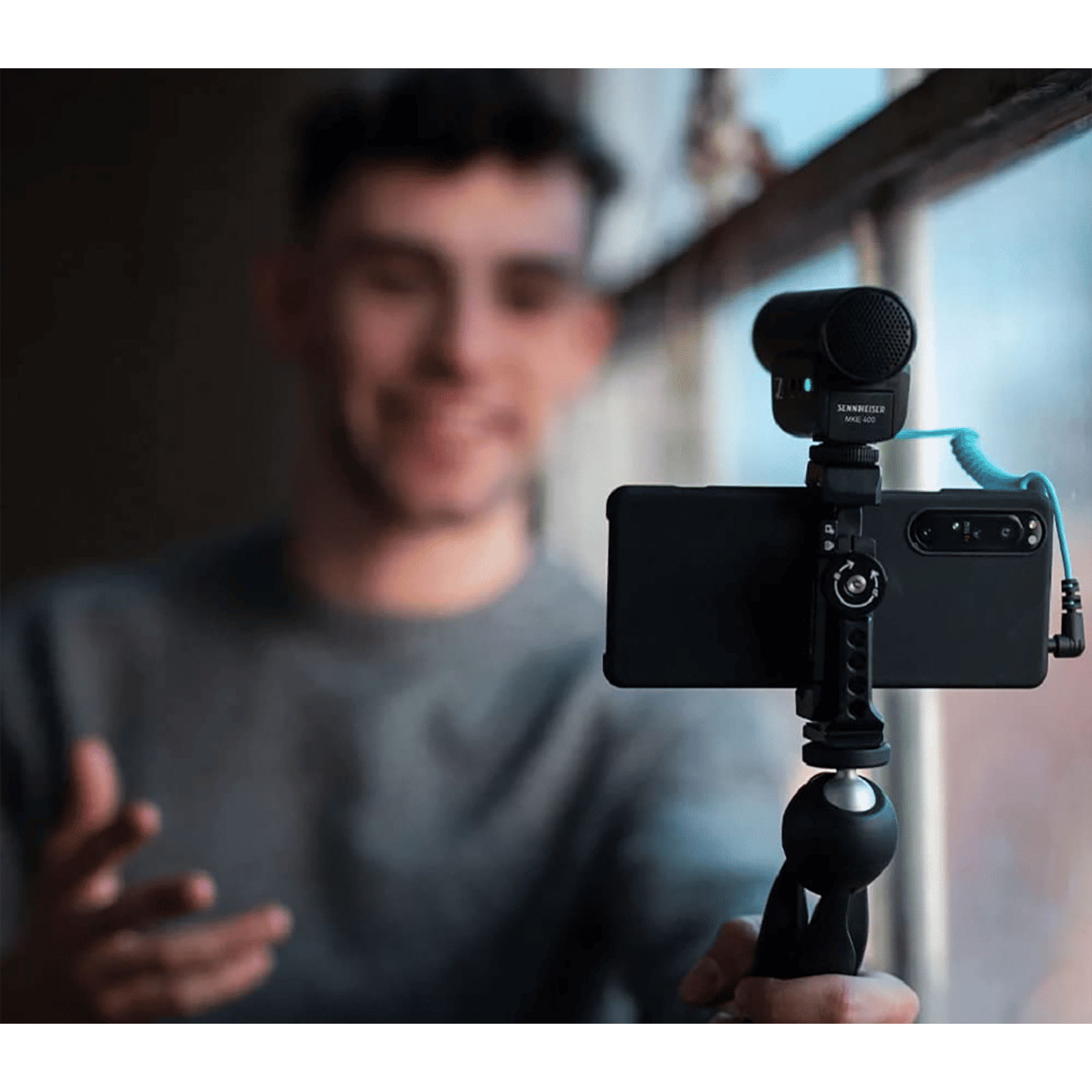 SENNHEISER MKE 400 3.5 Jack Wired Microphone with Directional Audio (Black)_7