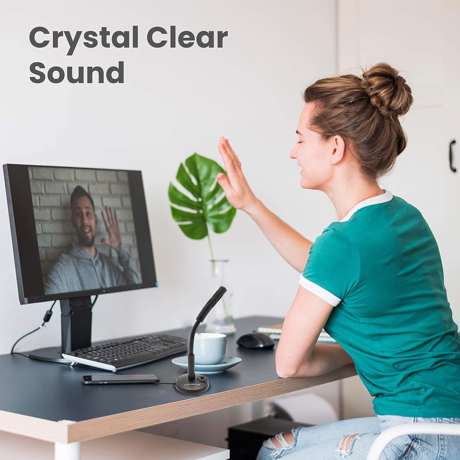 ZEBRONICS Zeb-SM600 Pro 3.5 Jack Wired Microphone with Crisp & Clear Audio (Black) ZEBRONICS Zeb-SM600 Pro 3.5 Jack Wired Microphone with Crisp & Clear Audio (Black)_5