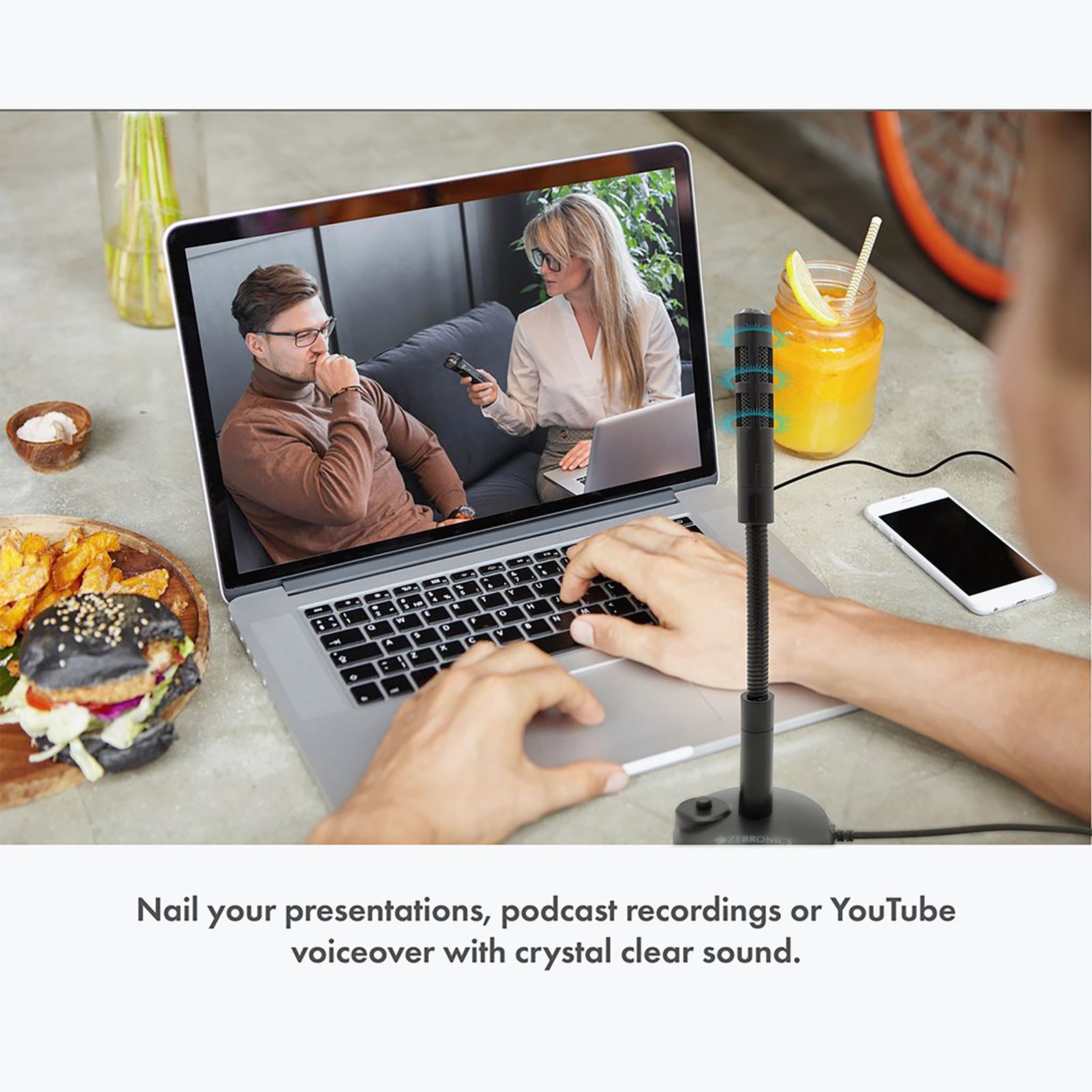 ZEBRONICS Zeb-SM600 Pro 3.5 Jack Wired Microphone with Crisp & Clear Audio (Black) ZEBRONICS Zeb-SM600 Pro 3.5 Jack Wired Microphone with Crisp & Clear Audio (Black)_6